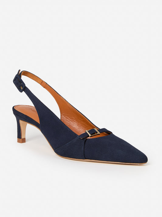 J.McLaughlin Dorothea shoe in Ocean made with Suede. 