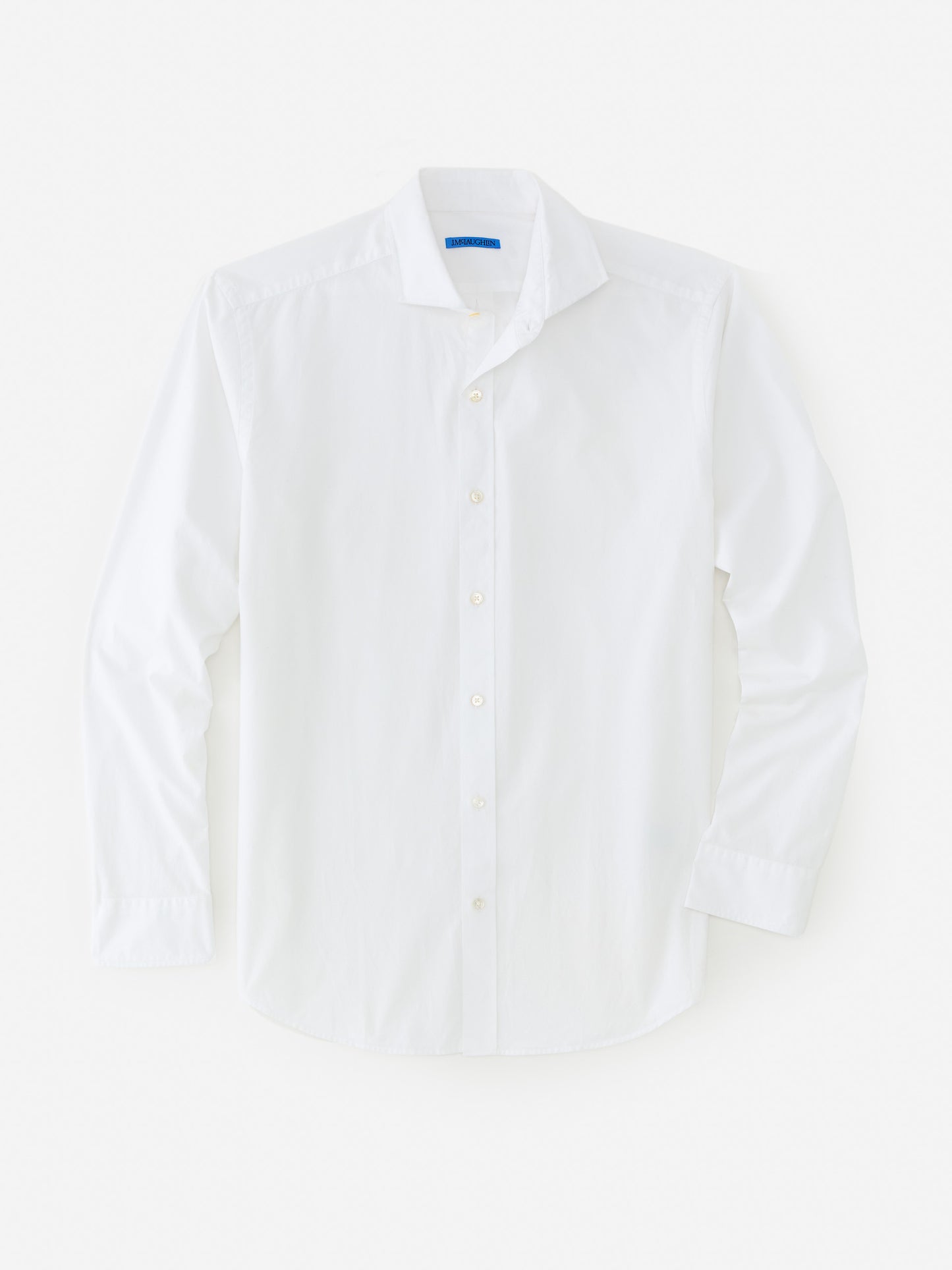 J.McLaughlin Drummond classic fit shirt in white made with cotton.