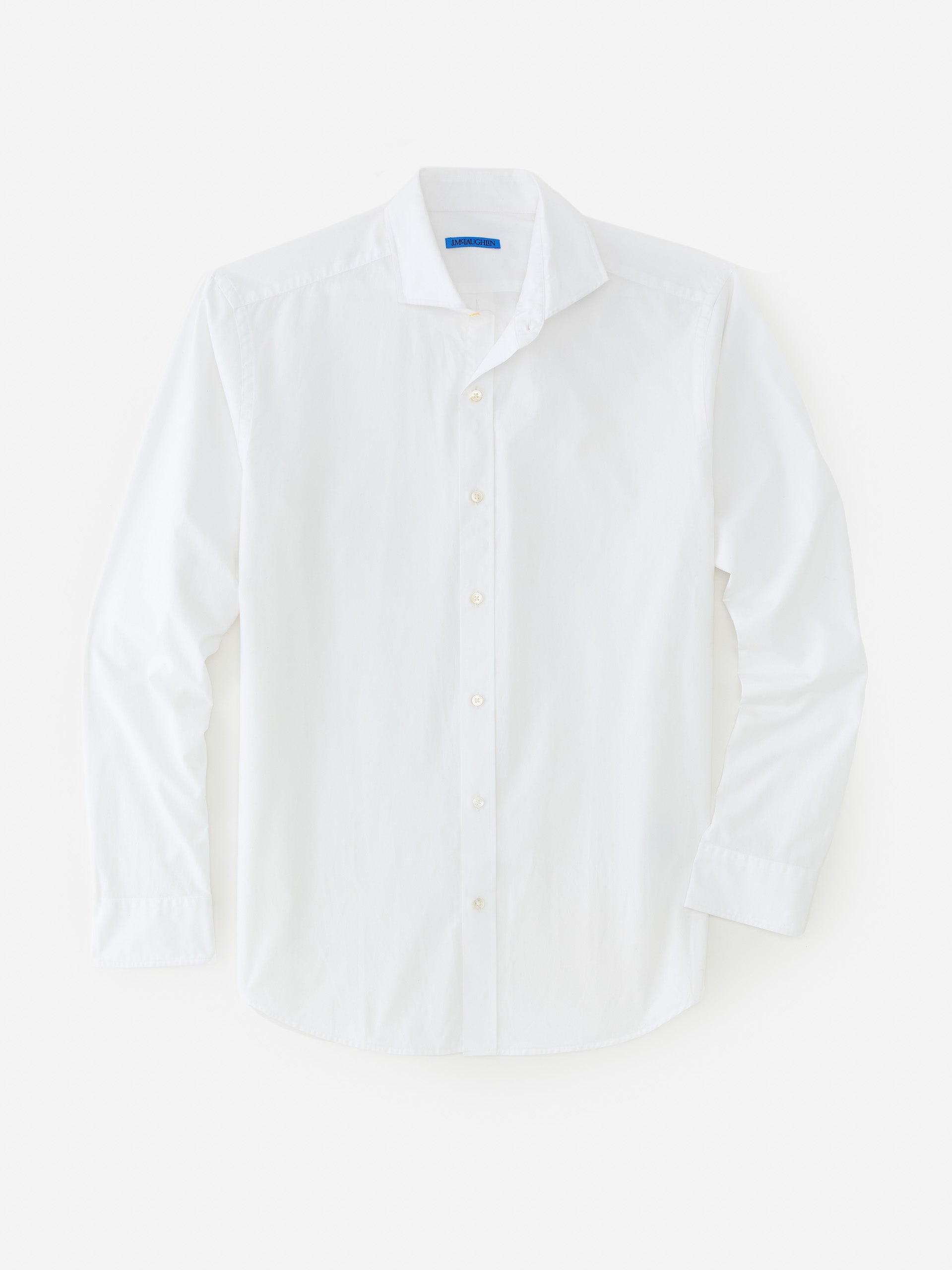 J.McLaughlin Drummond classic fit shirt in white made with cotton.