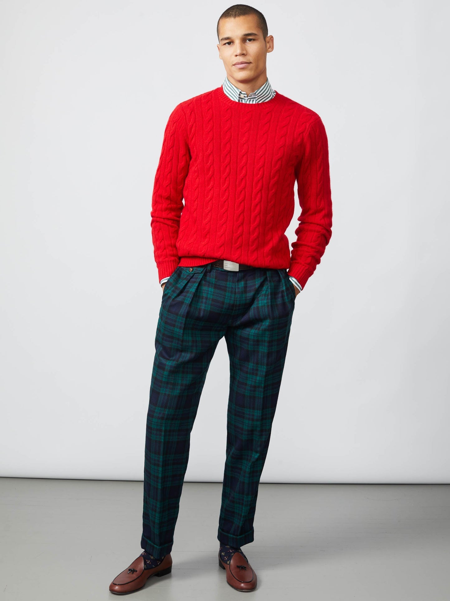 Lange Wool Pants in Tartan