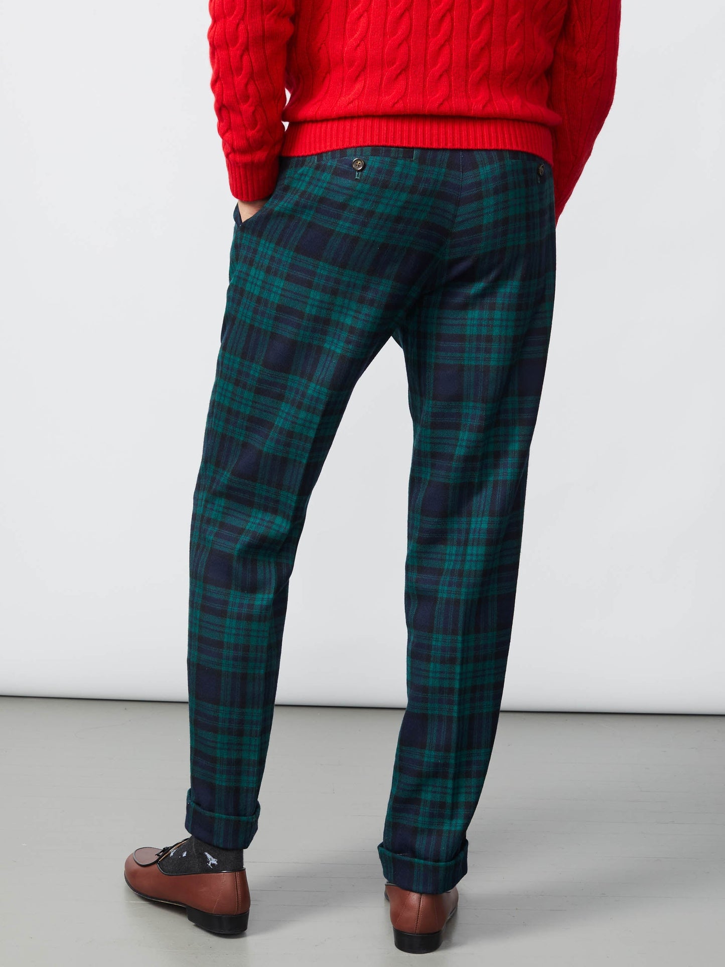 Lange Wool Pants in Tartan