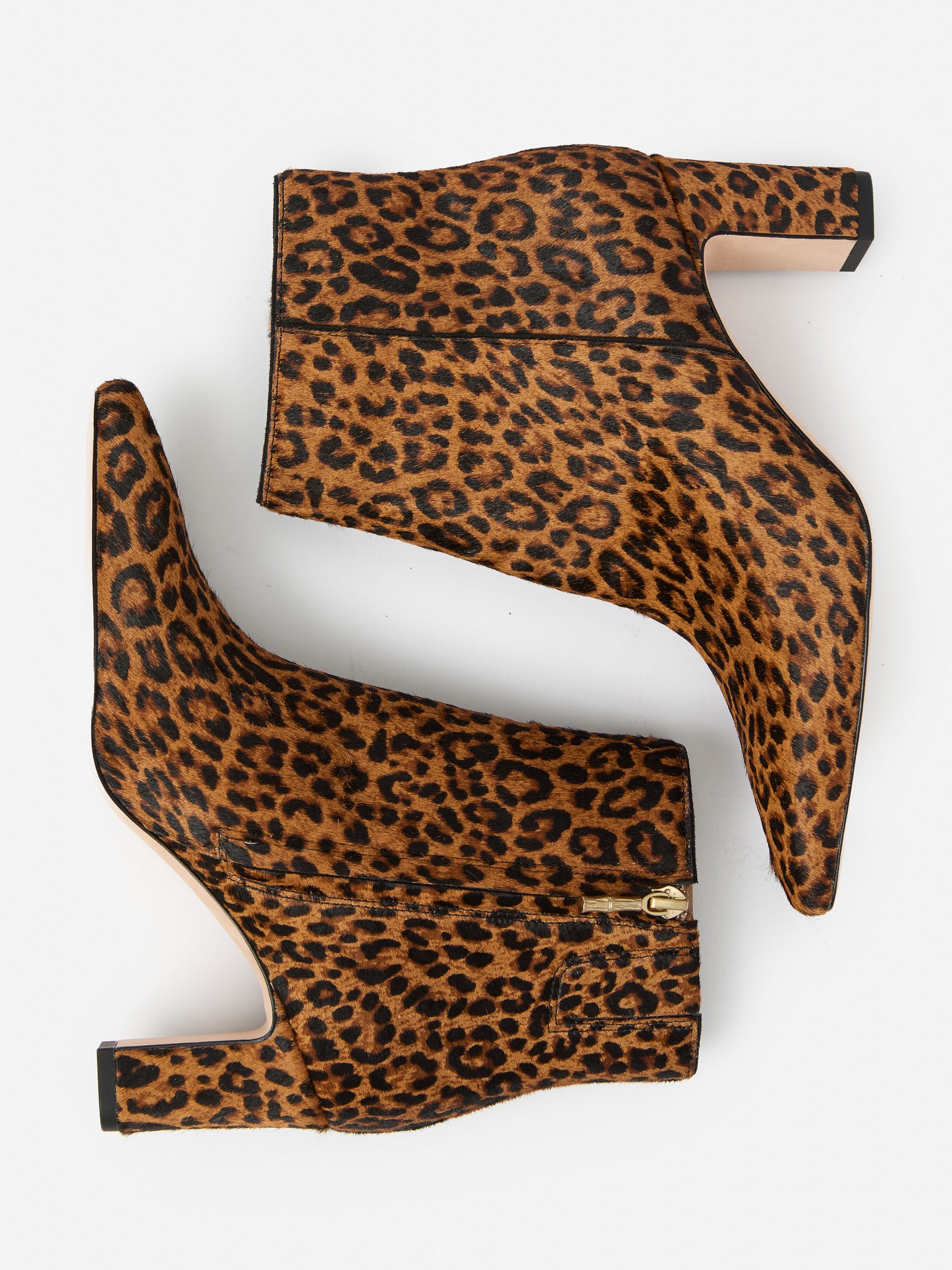 J.McLaughlin Eden boots in brown/multi made with pony hair. 