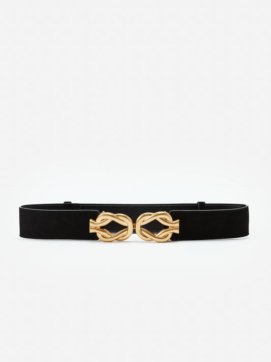 J.McLaughlin Eliza belt in black made with leather.