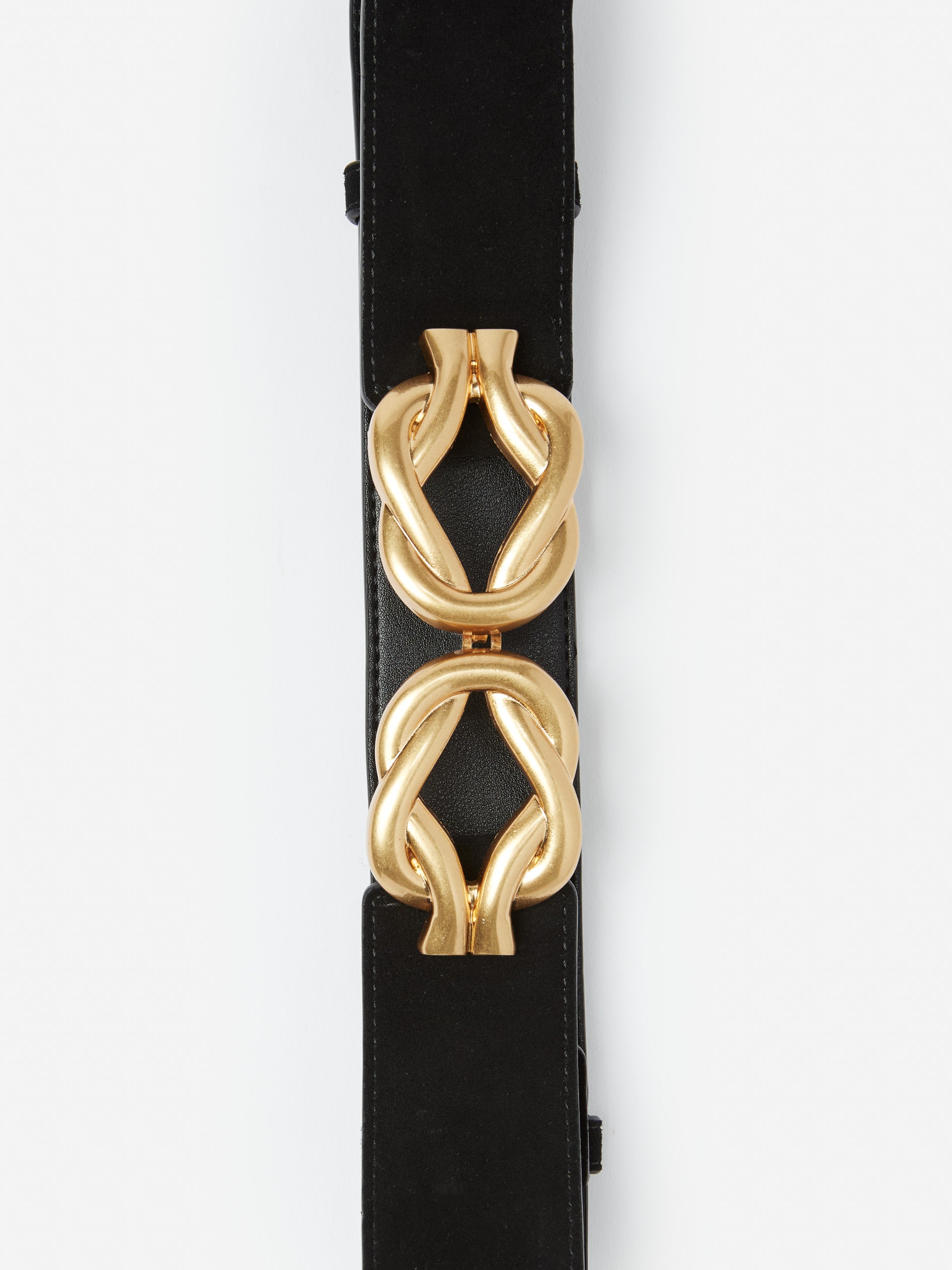 J.McLaughlin Eliza belt in black made with leather.