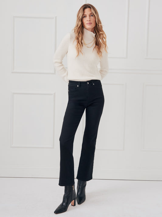 J.McLaughlin Elvira jeans in black made with cotton/polyester/spandex.