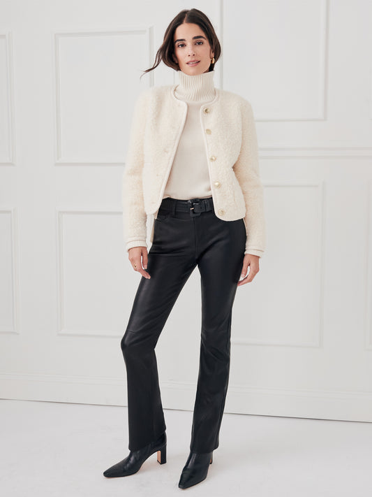 J.McLaughlin Everett pants in black made with leather.