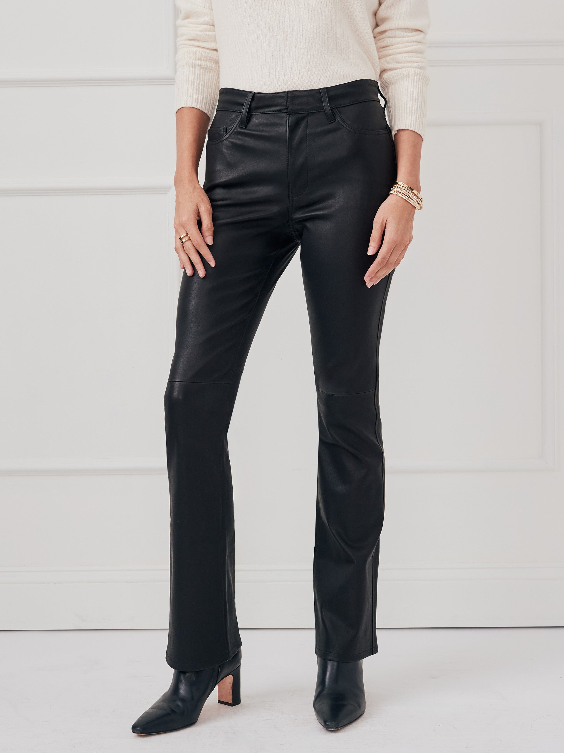 J.McLaughlin Everett pants in black made with leather.