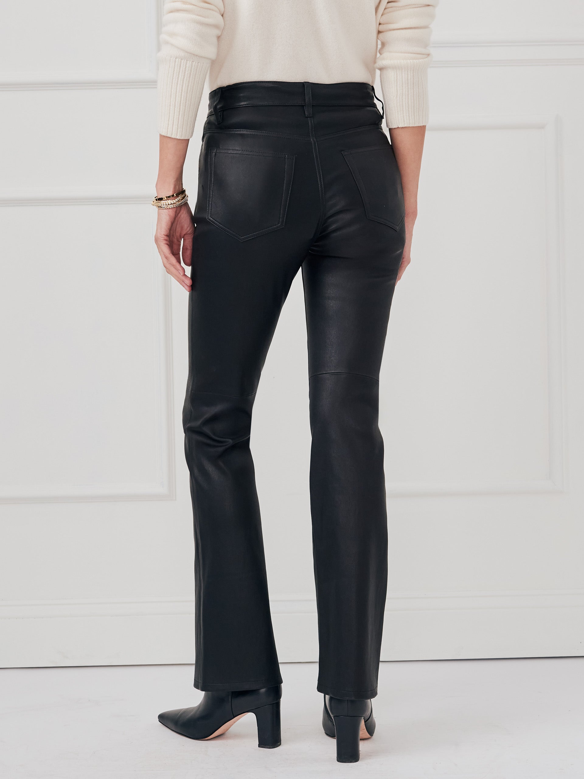 J.McLaughlin Everett pants in black made with leather.