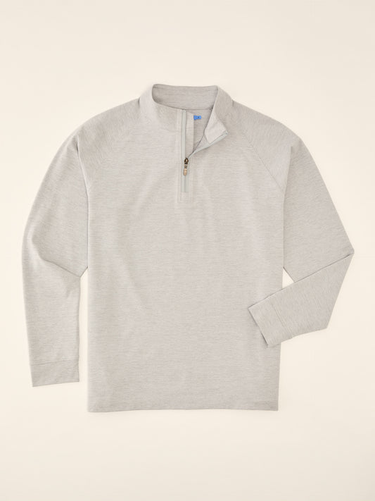 J.McLaughlin Featherweight polo in Heather Light Gray made with Polyester.