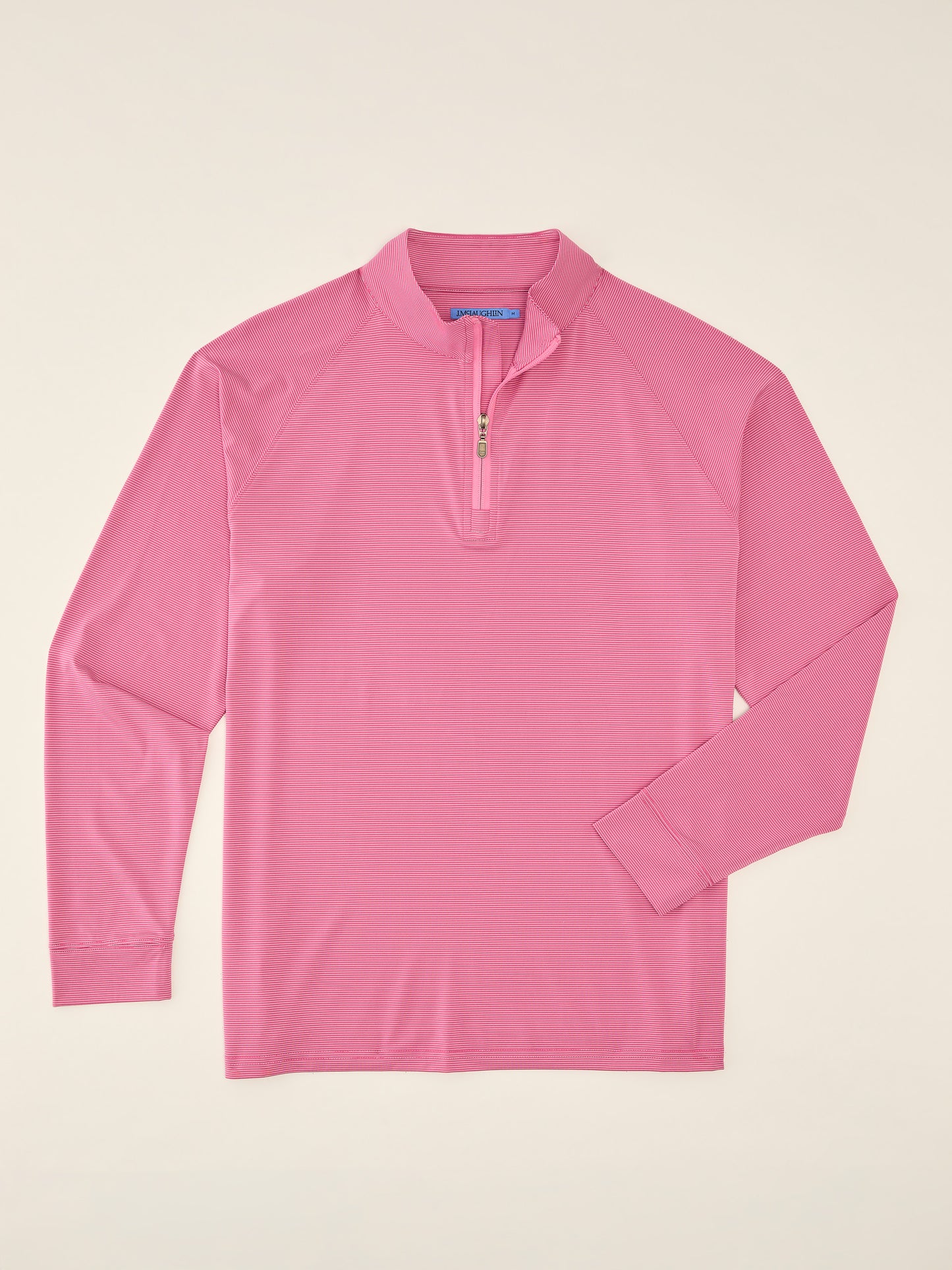 J.McLaughlin Featherweight polo in Hot Pink/White made with Polyester.
