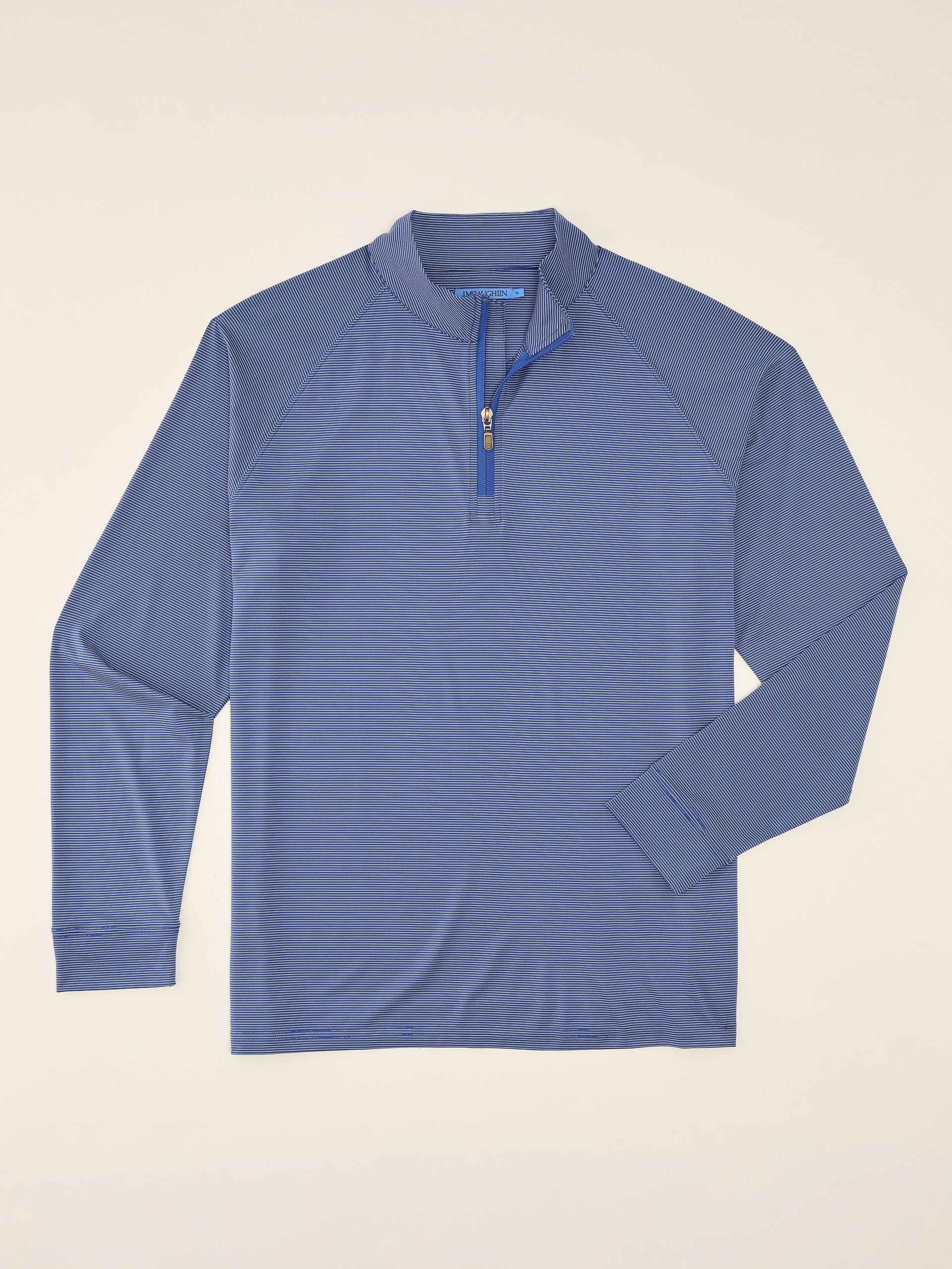 J.McLaughlin Featherweight polo in Royal Blue/White made with Polyester.