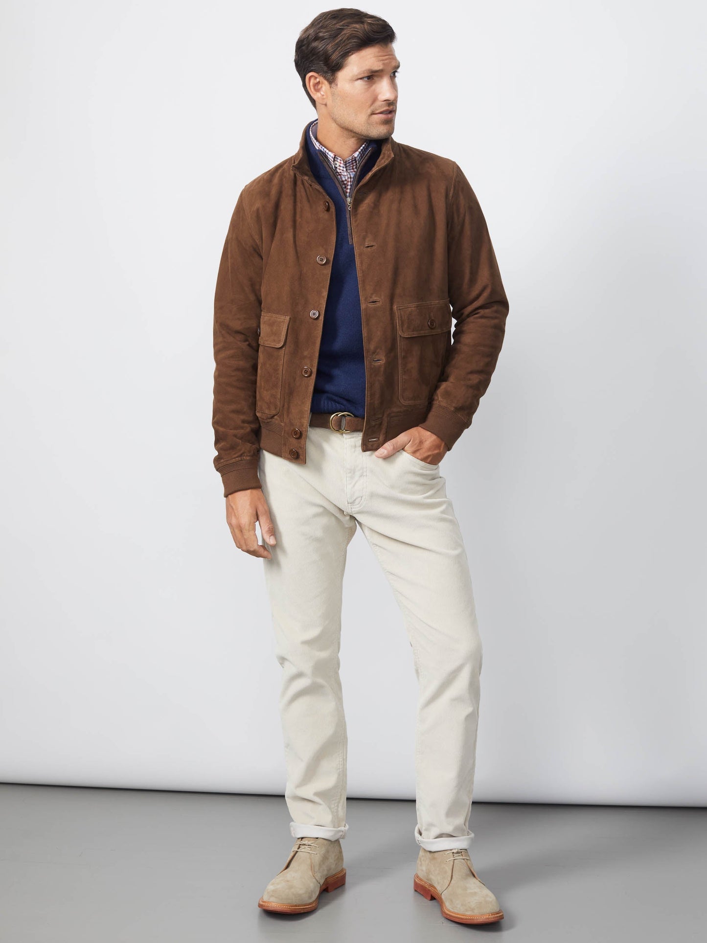 Ferdinand Suede Bomber Jacket