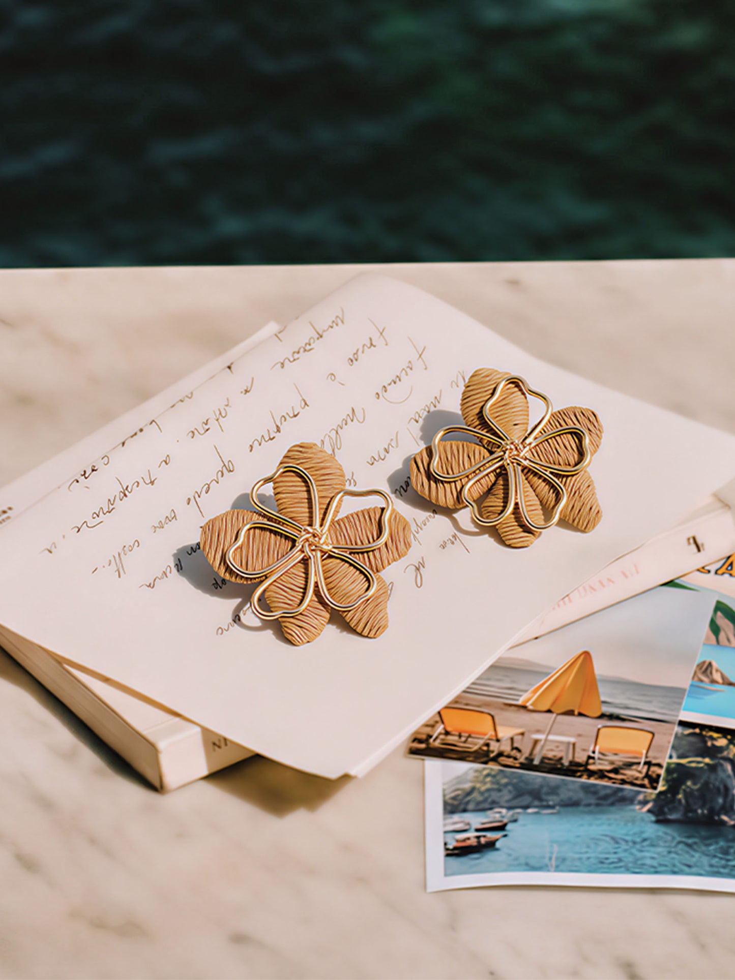 Flower Earrings by J.McLaughlin featuring an effortlessly stylish floral design with enduring craftsmanship, perfect for adding timeless elegance to any outfit.