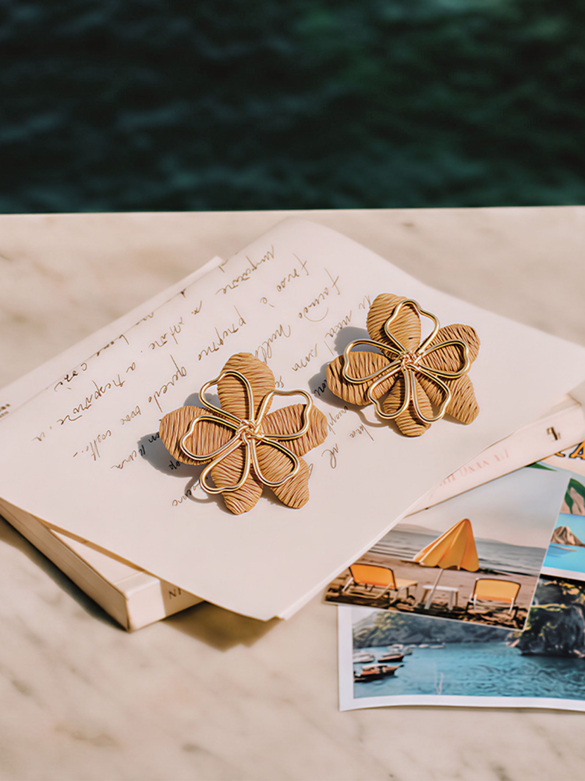 Flower Earrings by J.McLaughlin featuring an effortlessly stylish floral design with enduring craftsmanship, perfect for adding timeless elegance to any outfit.