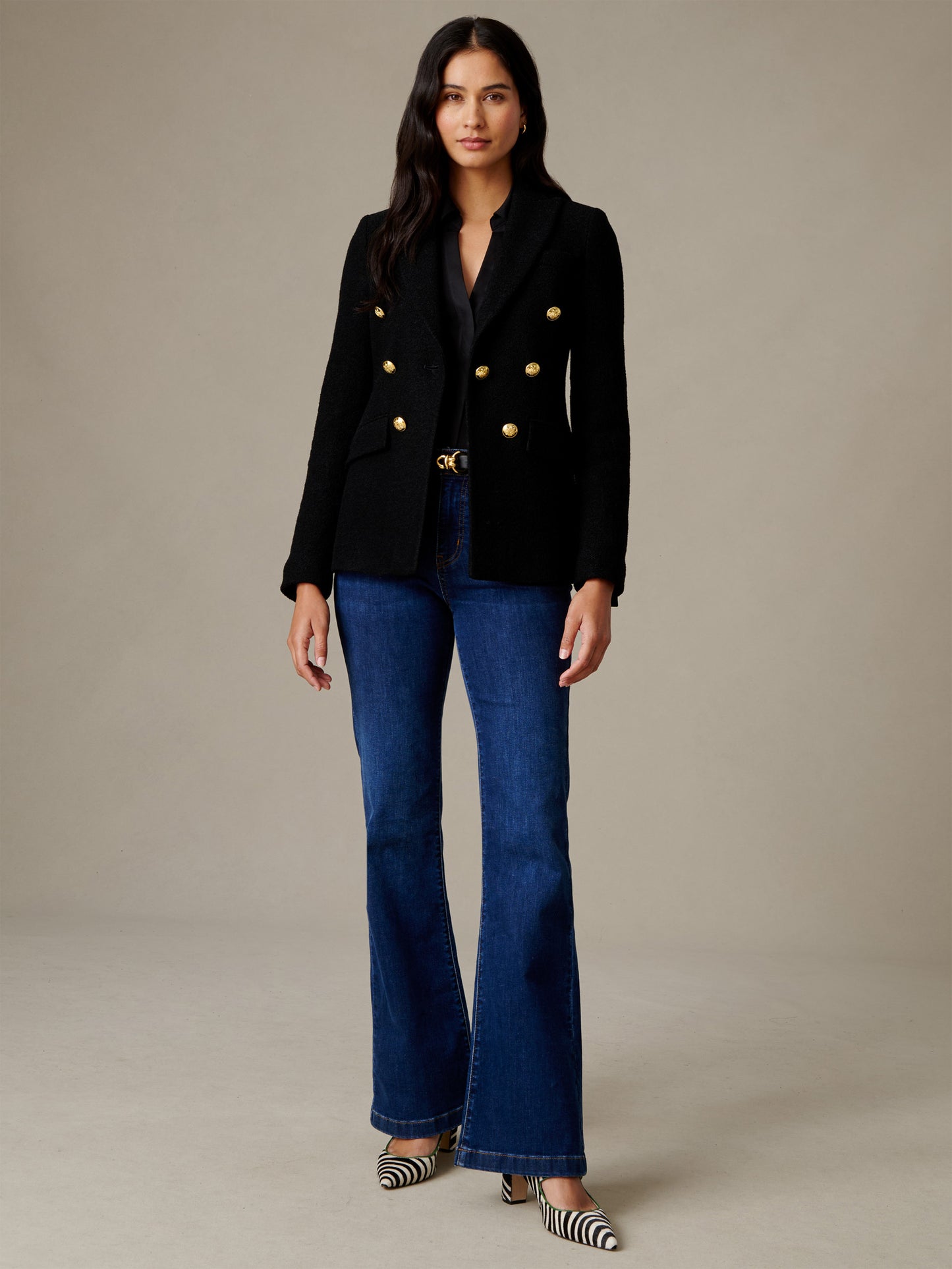 Genevieve Wool Boucle Blazer