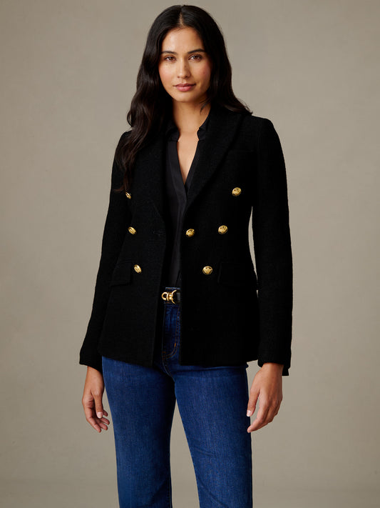 Genevieve Wool Boucle Blazer