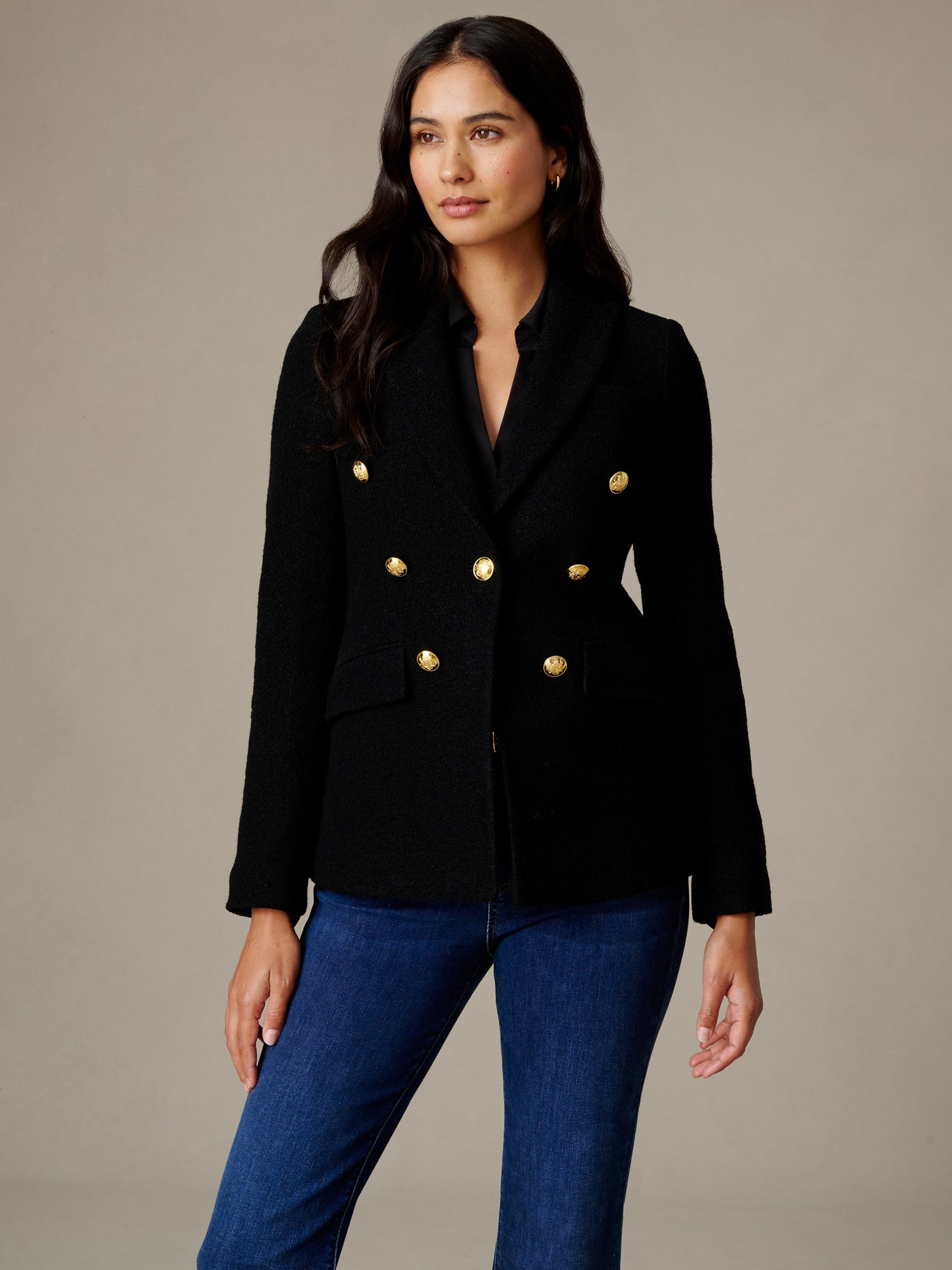 Genevieve Wool Boucle Blazer
