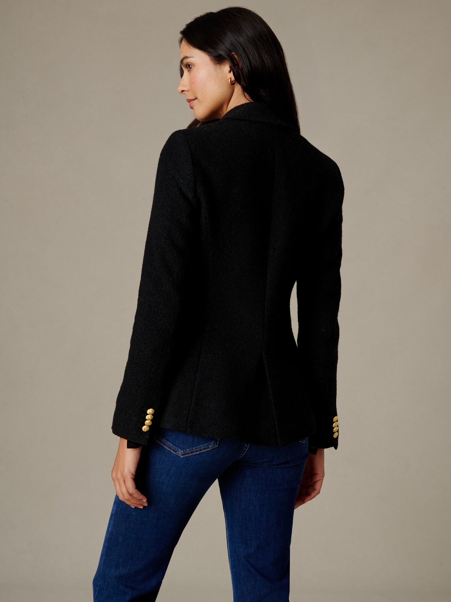 Genevieve Wool Boucle Blazer
