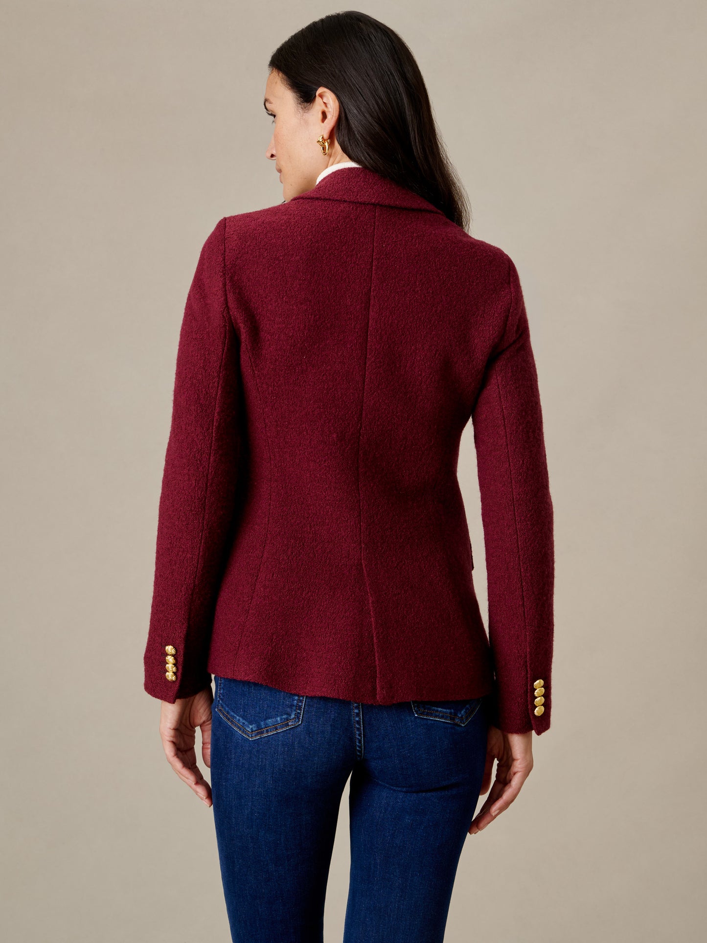 Genevieve Wool Boucle Blazer