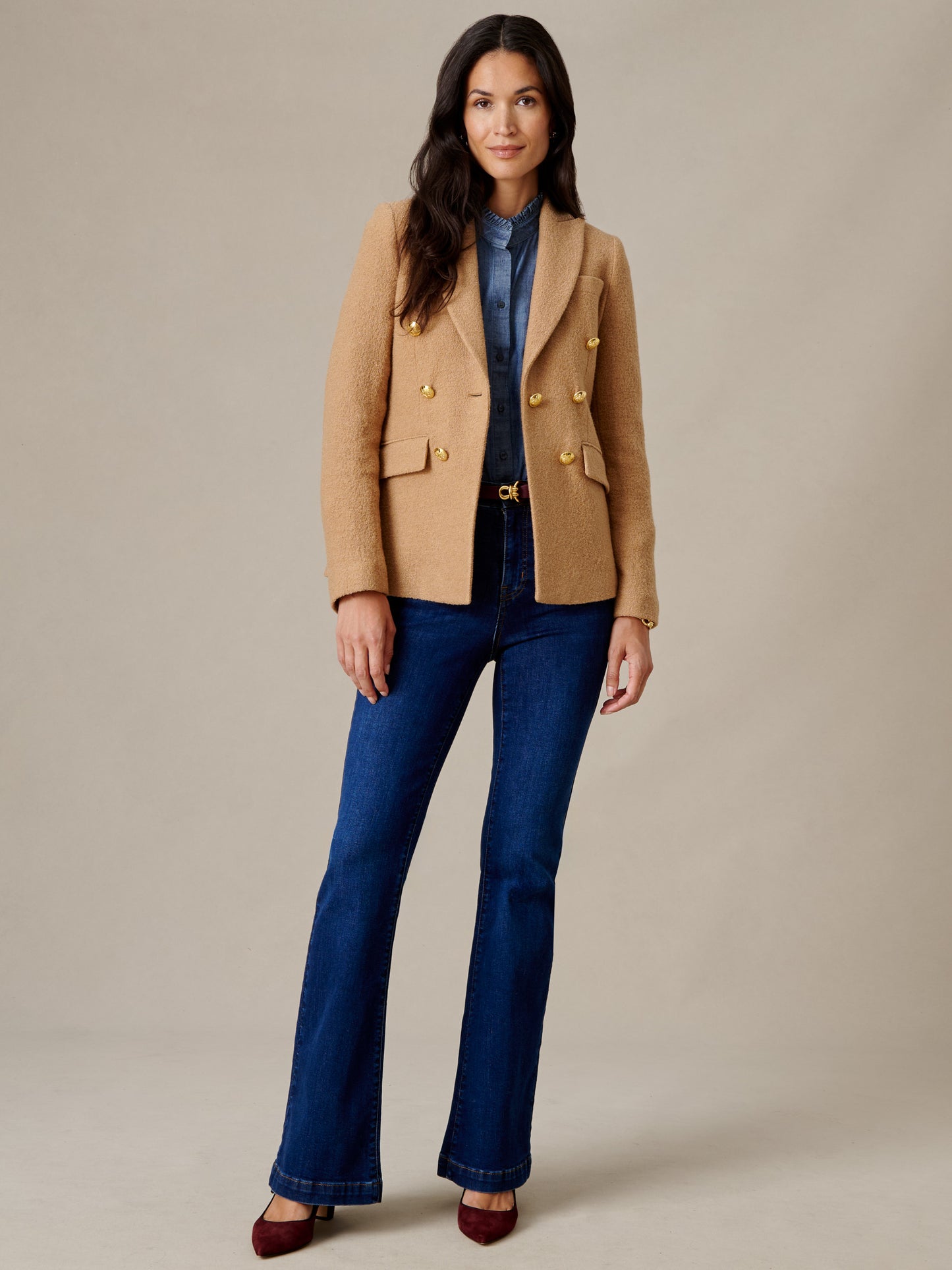 Genevieve Wool Boucle Blazer