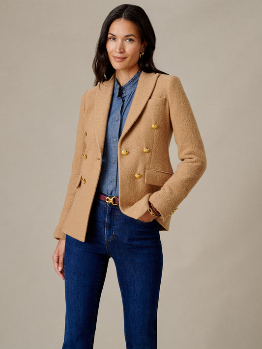 Genevieve Wool Boucle Blazer