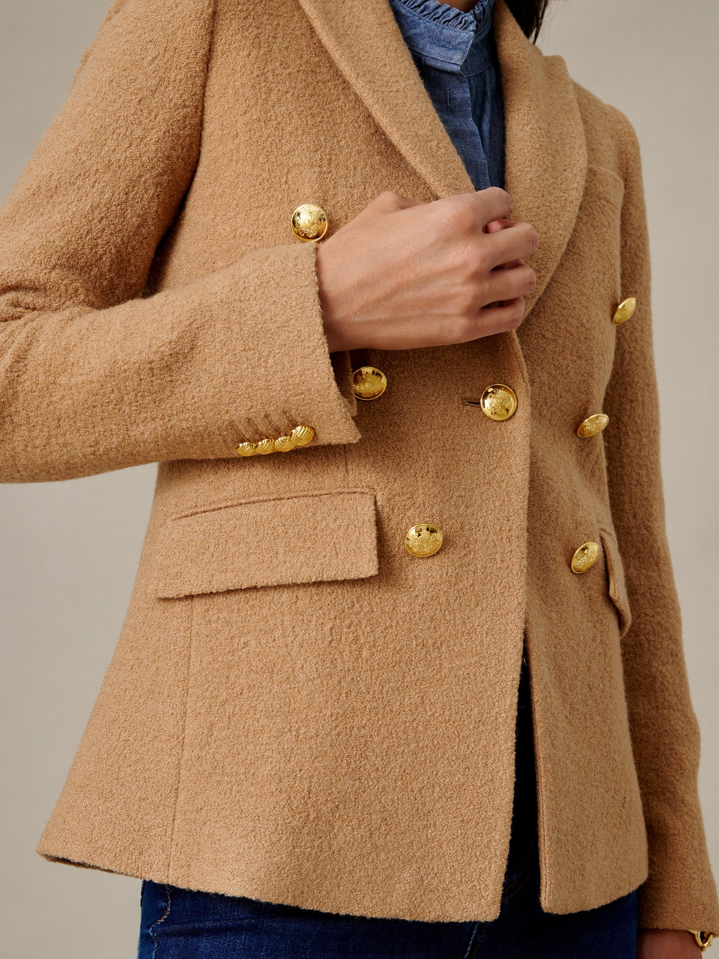 Genevieve Wool Boucle Blazer