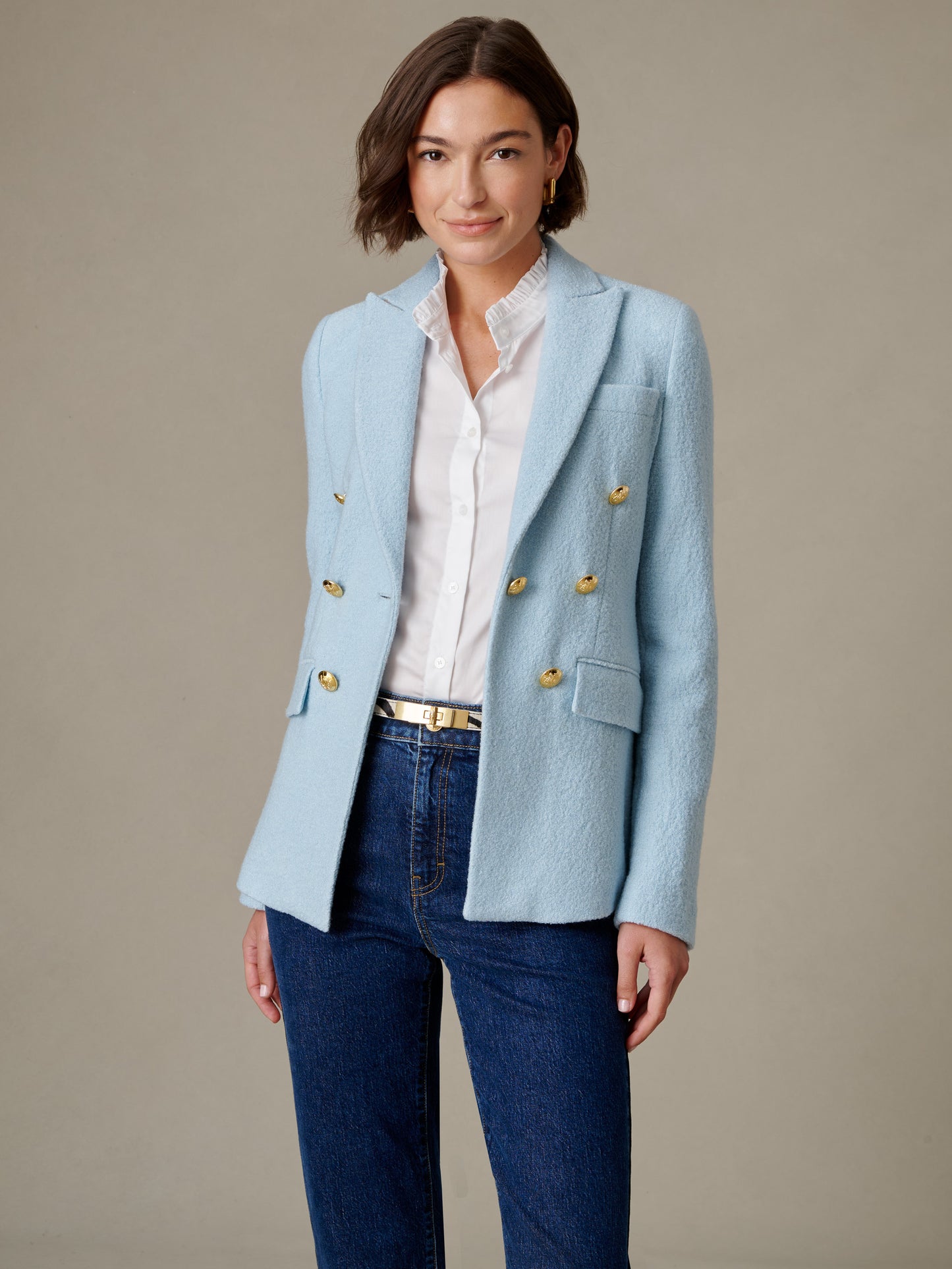 Genevieve Wool Boucle Blazer