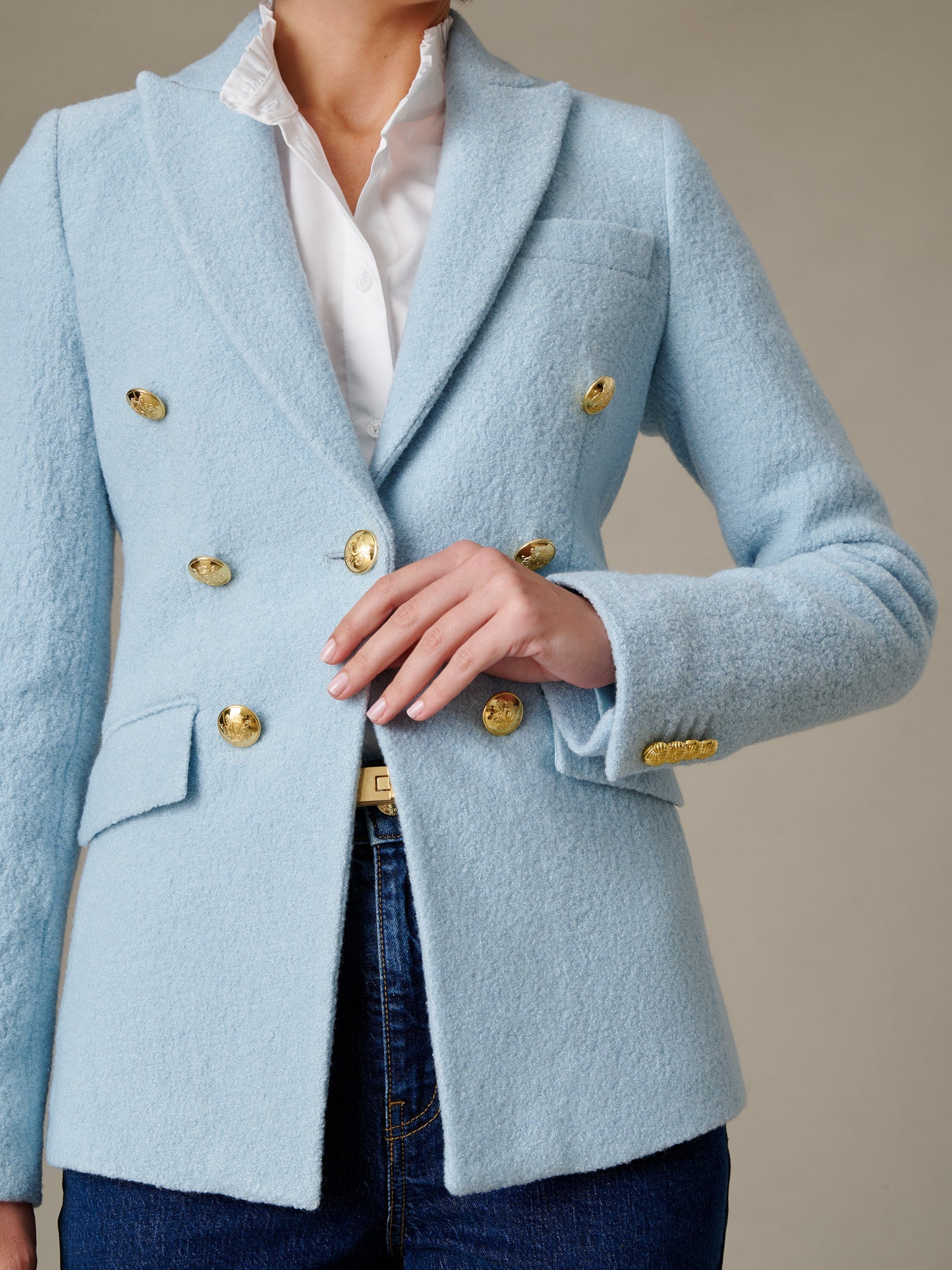 Genevieve Wool Boucle Blazer