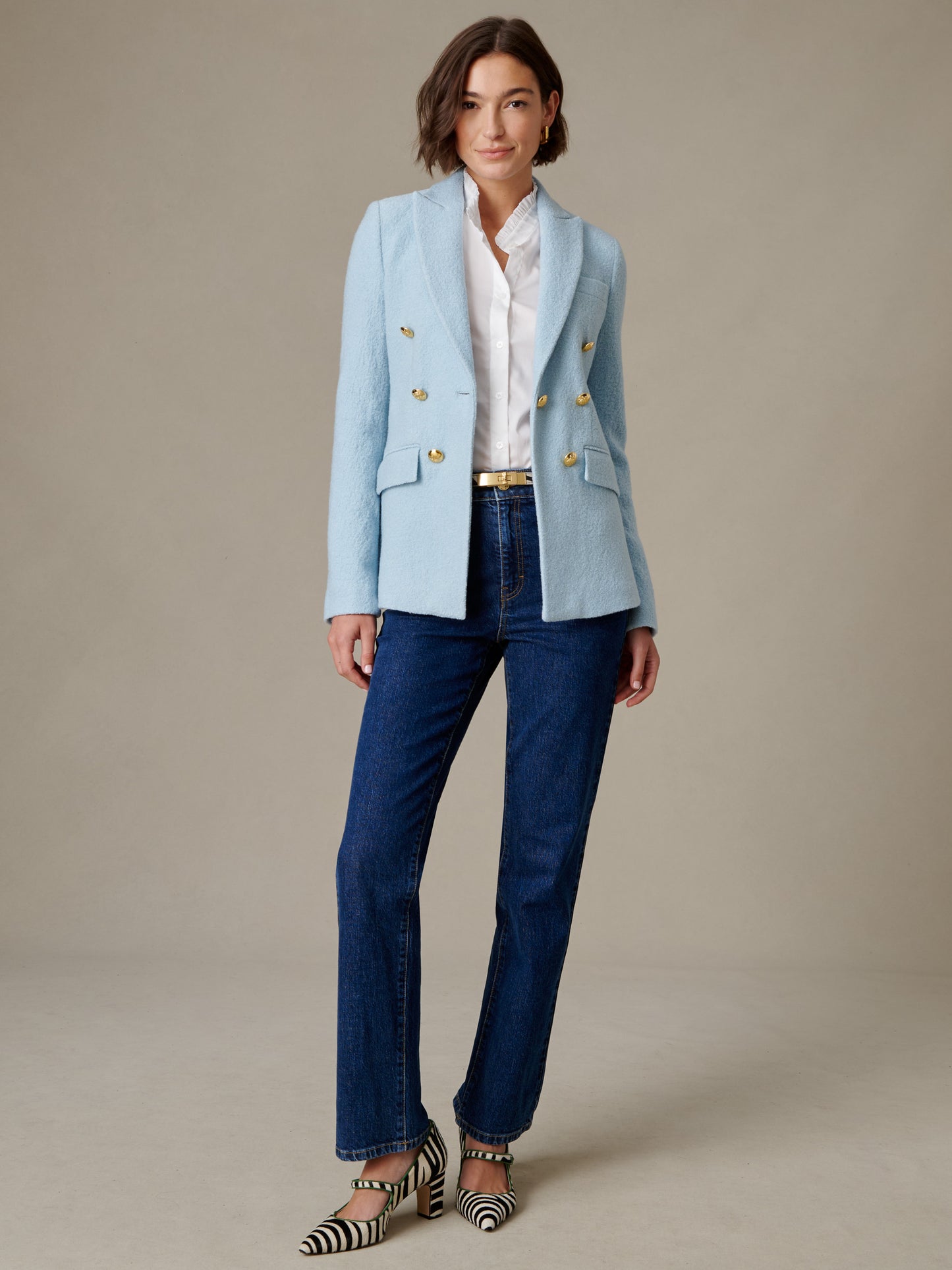 Genevieve Wool Boucle Blazer