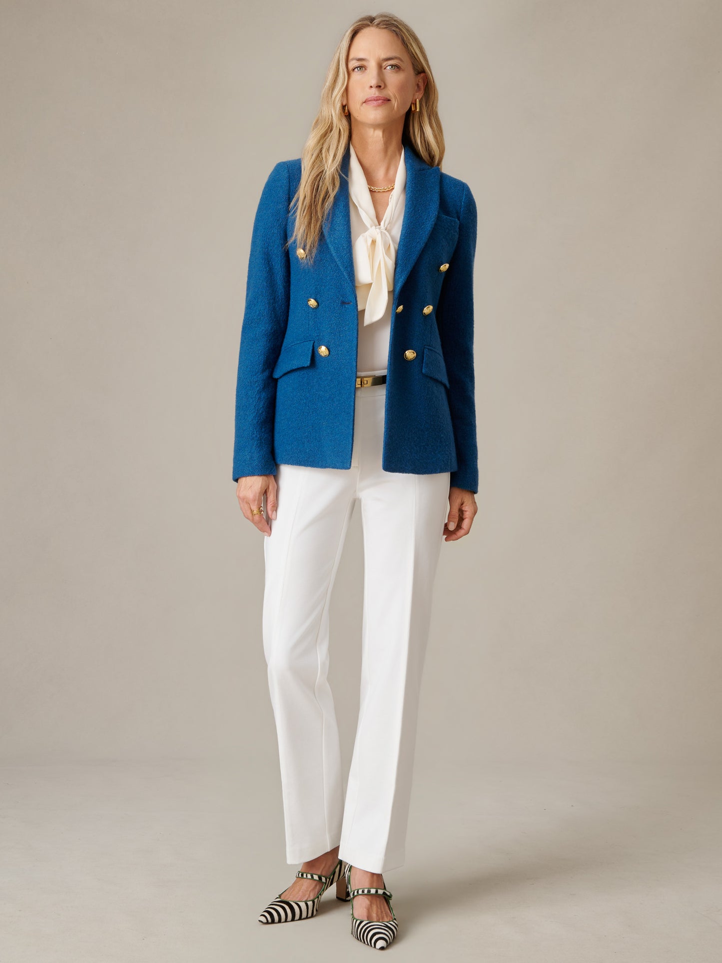 Genevieve Wool Boucle Blazer