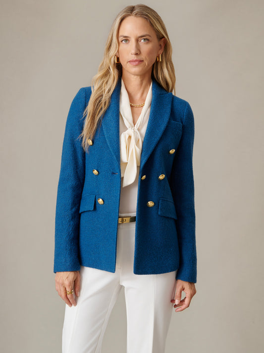Genevieve Wool Boucle Blazer