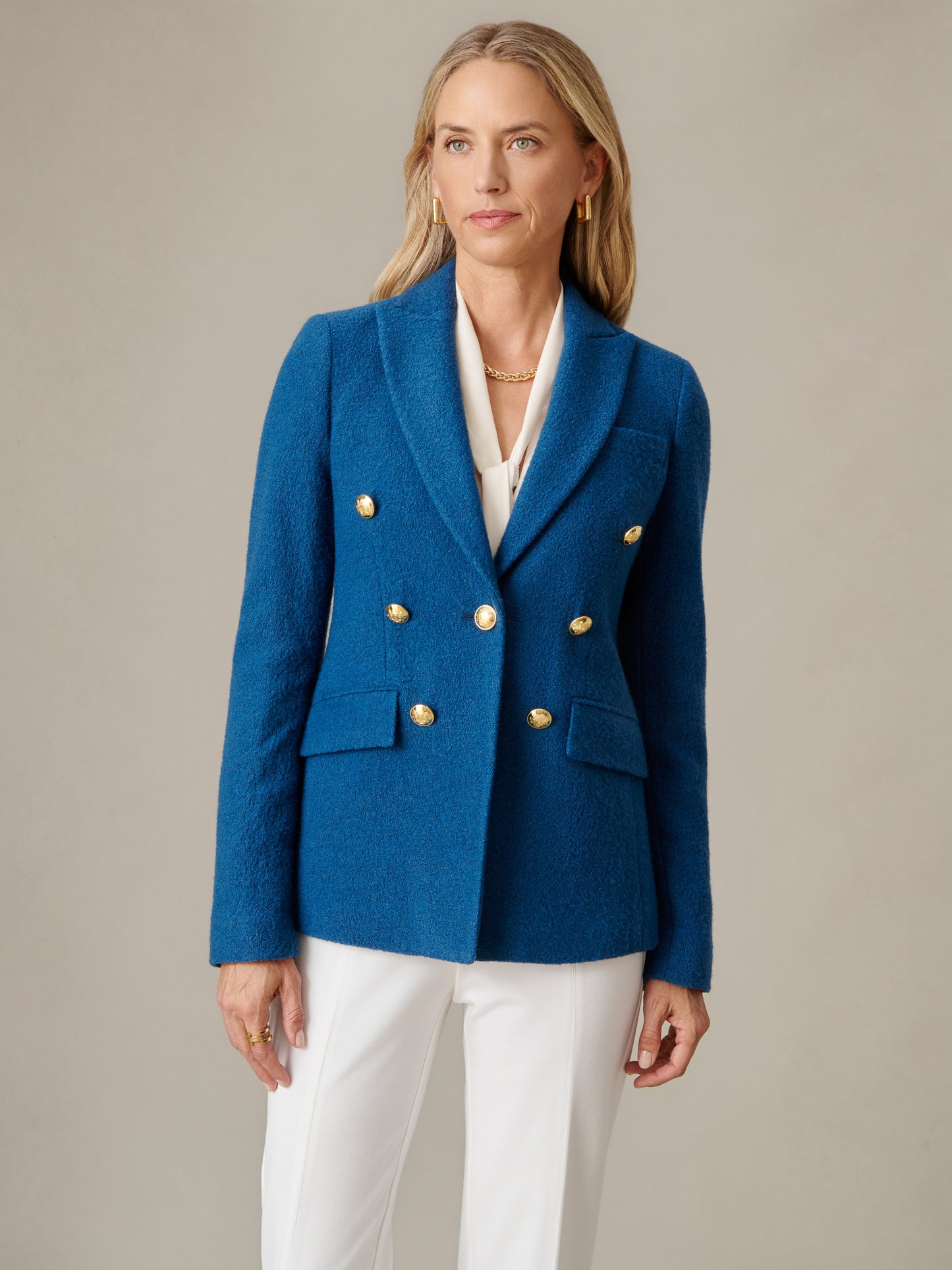 Genevieve Wool Boucle Blazer