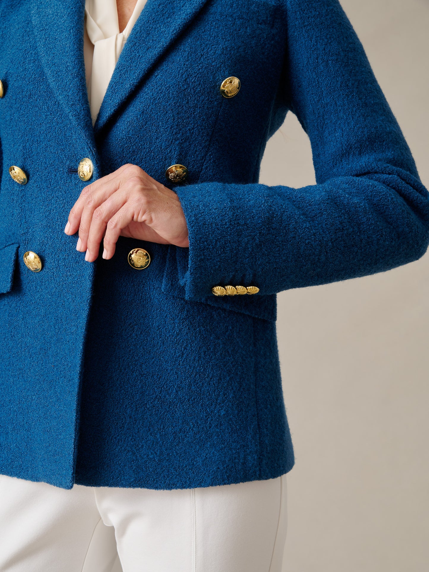Genevieve Wool Boucle Blazer