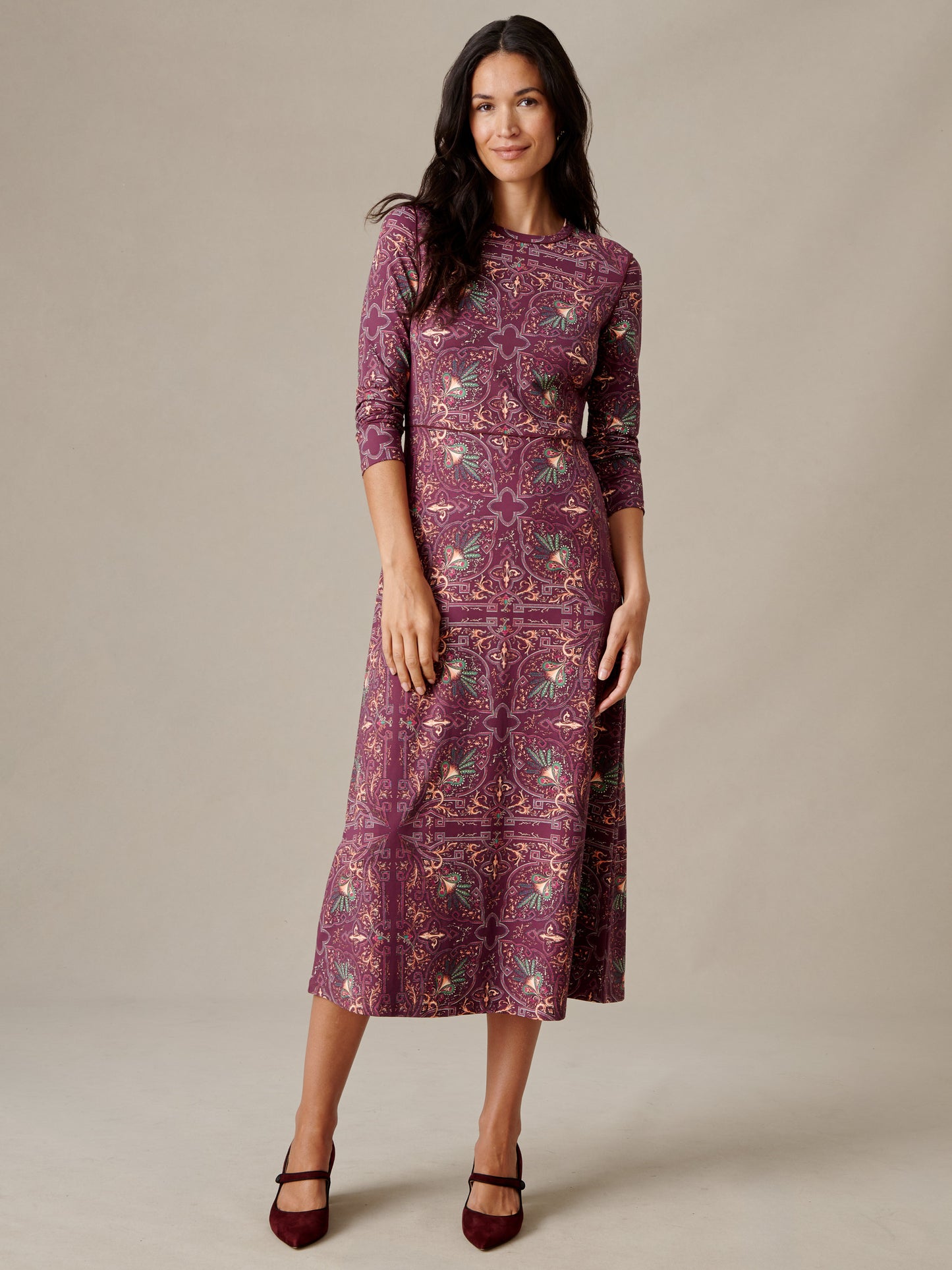 Georgina Dress in Baroque Medallion