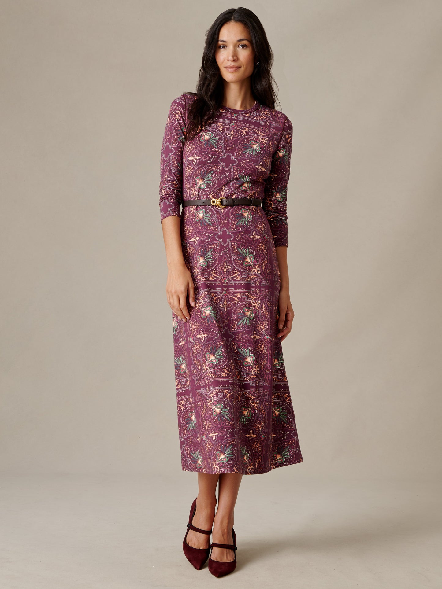Georgina Dress in Baroque Medallion