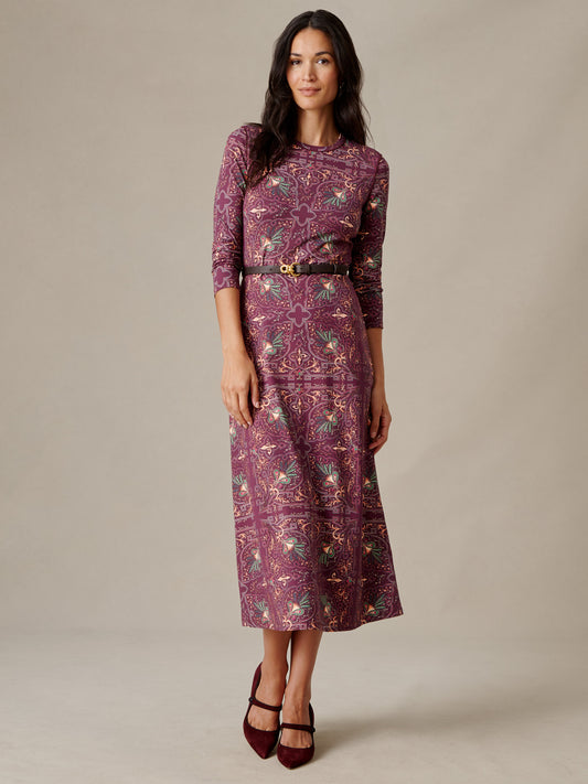 Georgina Dress in Baroque Medallion