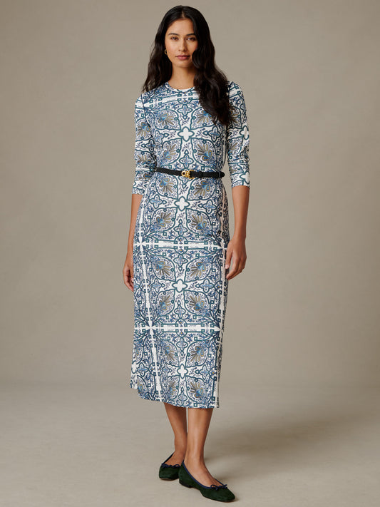 Georgina Dress in Baroque Medallion