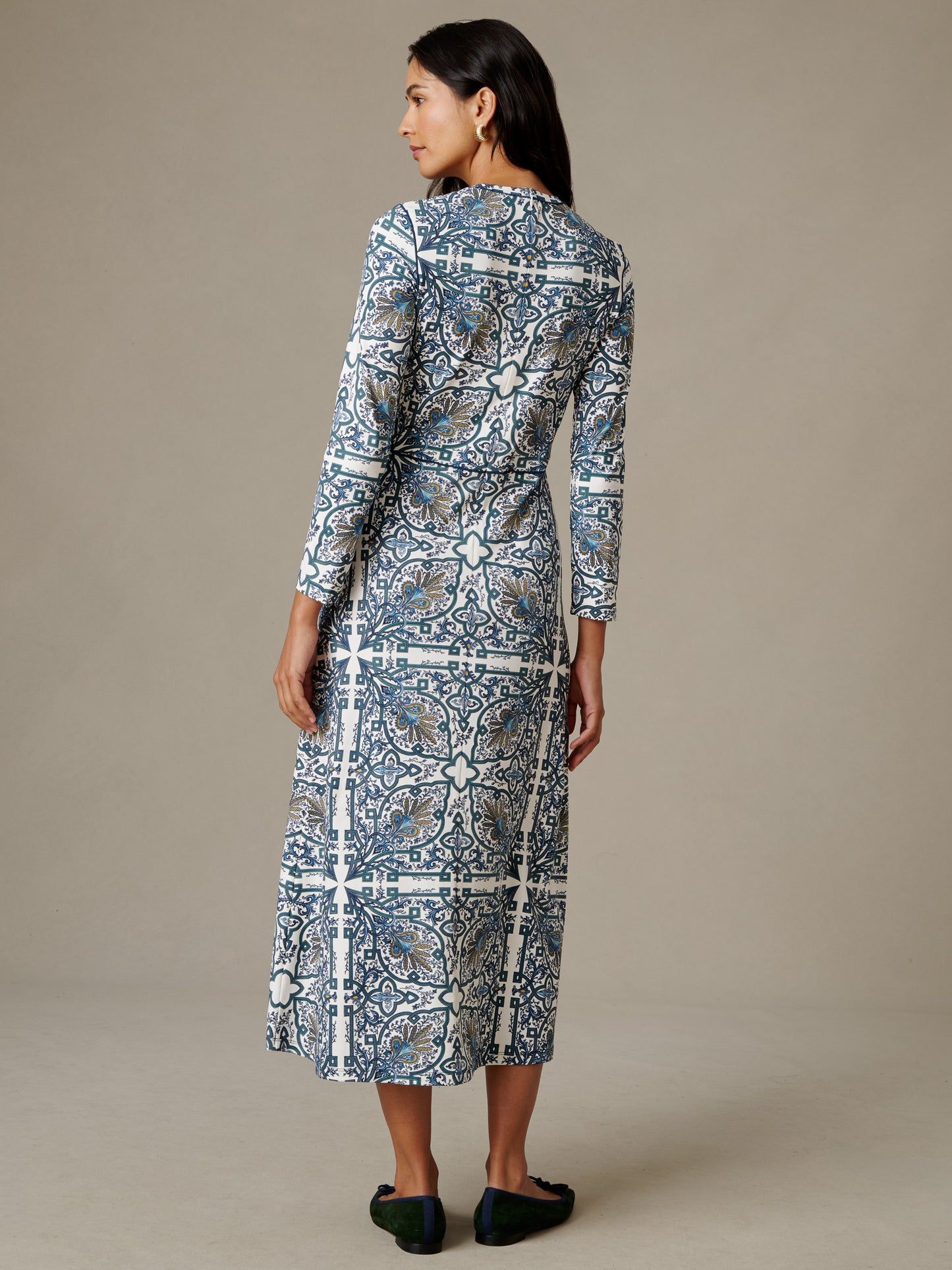 Georgina Dress in Baroque Medallion