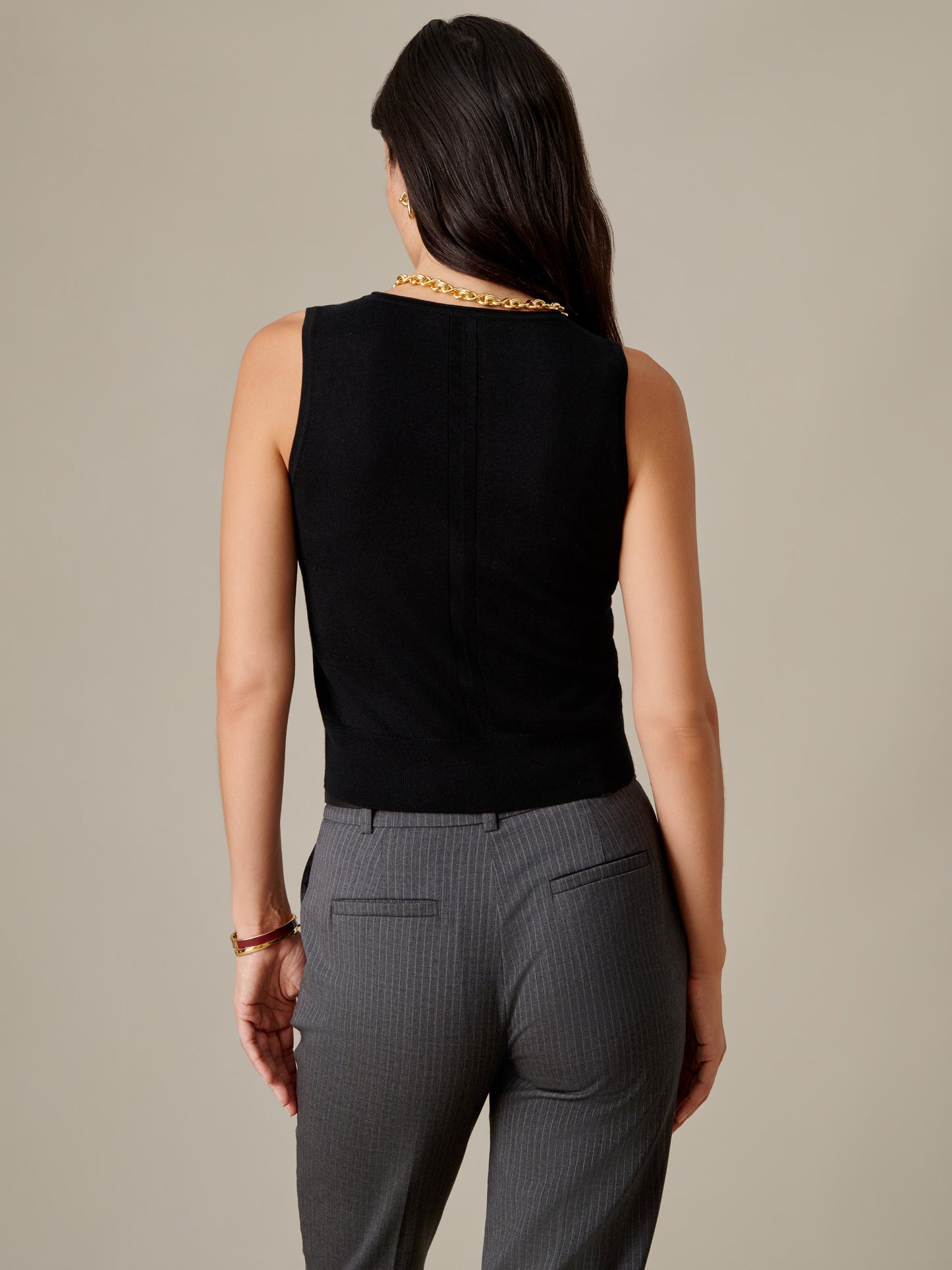 Lucy Silk Blend Sweater Tank