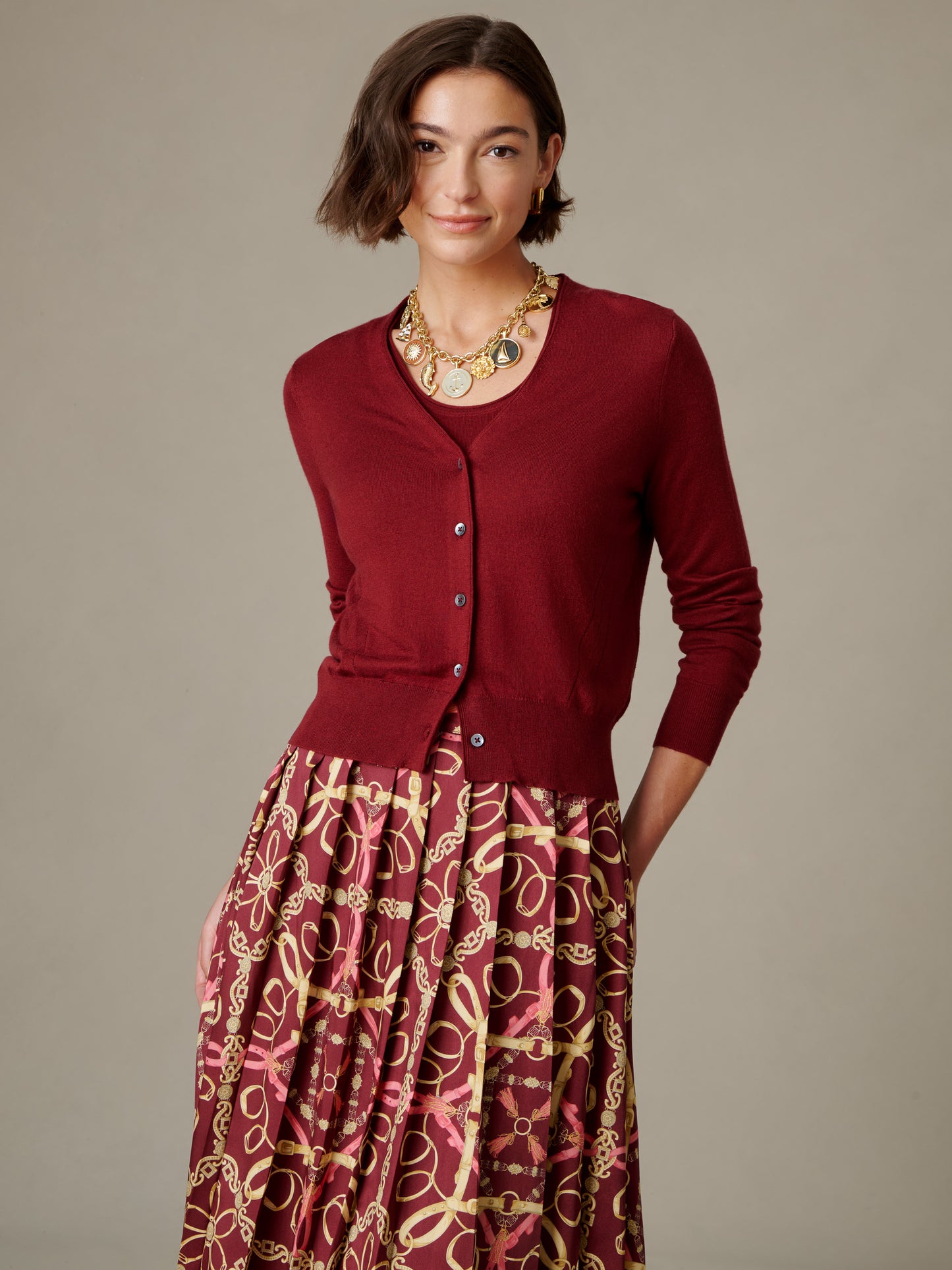 Gracie Silk Blend Cardigan