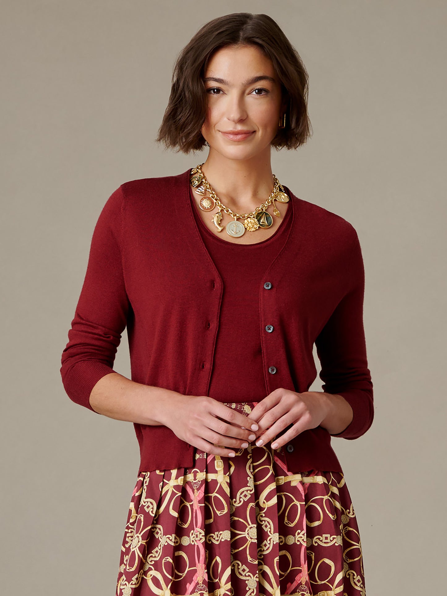 Gracie Silk Blend Cardigan