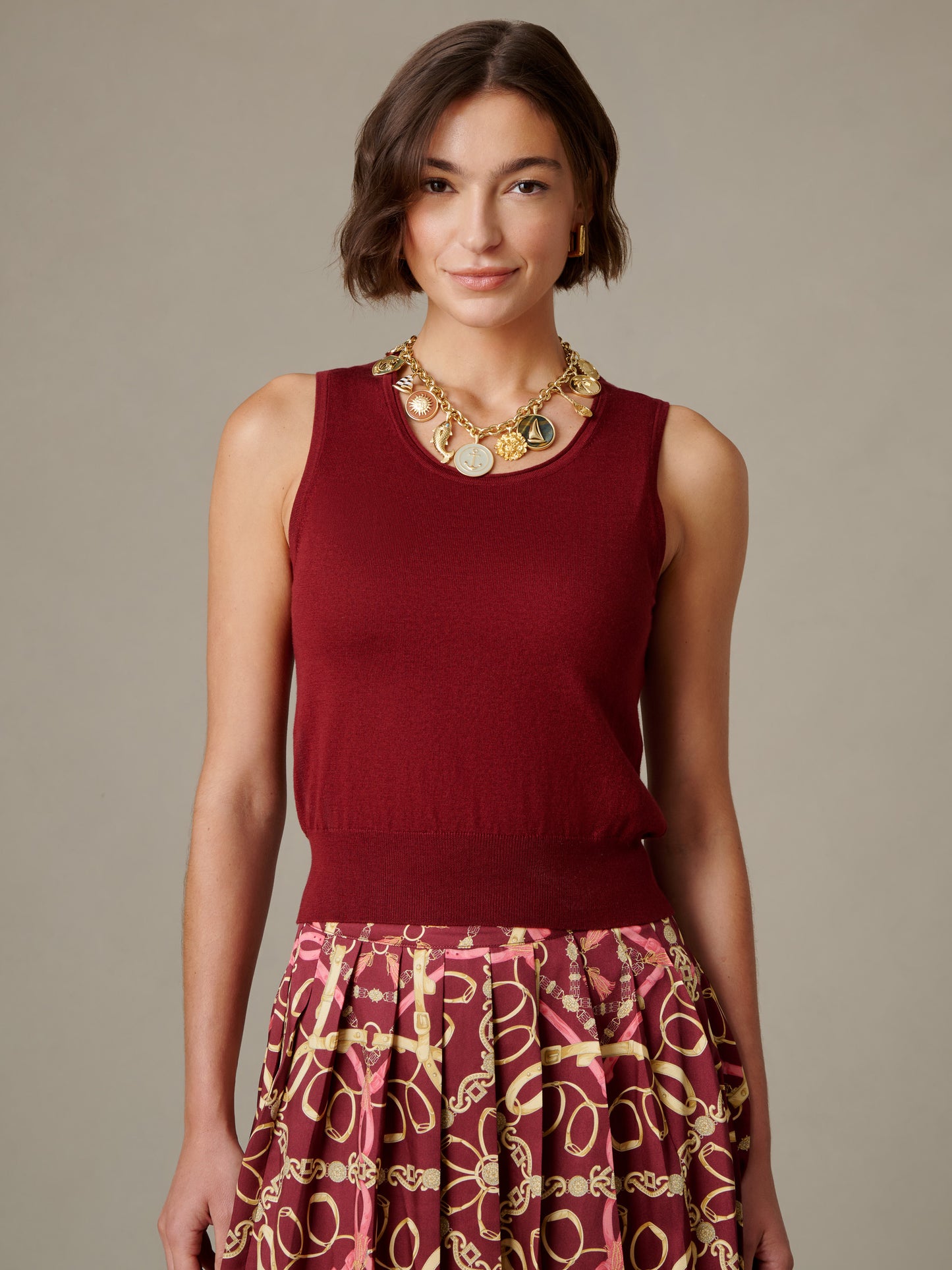 Lucy Silk Blend Sweater Tank
