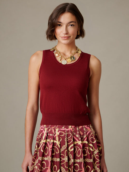 Lucy Silk Blend Sweater Tank