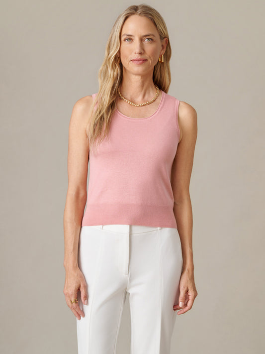 Lucy Silk Blend Sweater Tank