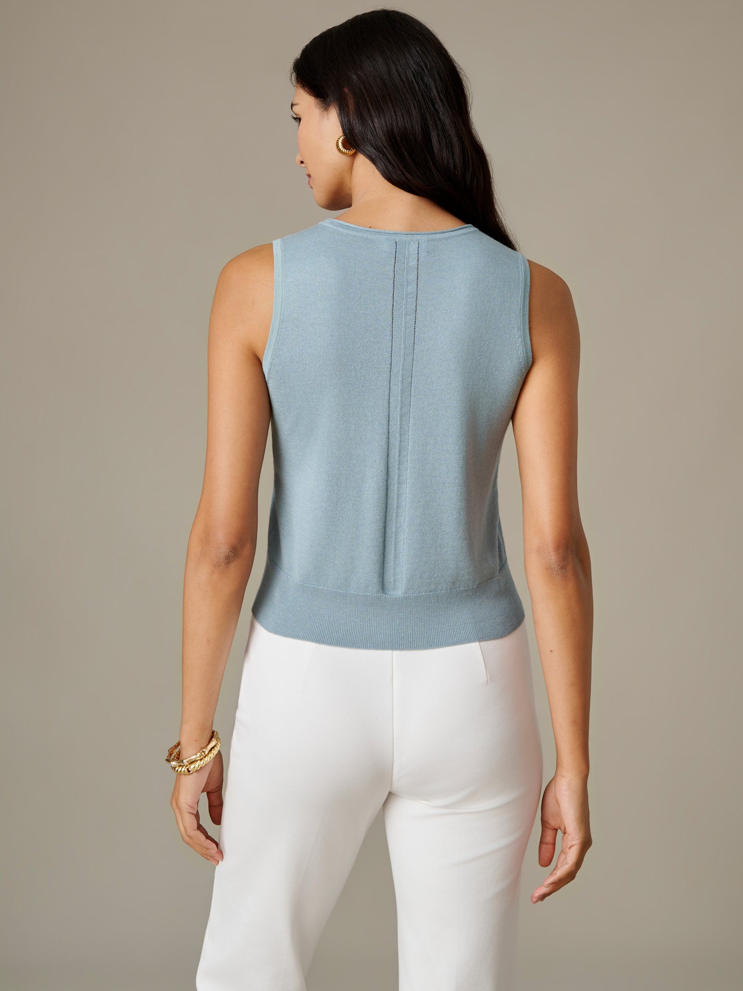Lucy Silk Blend Sweater Tank