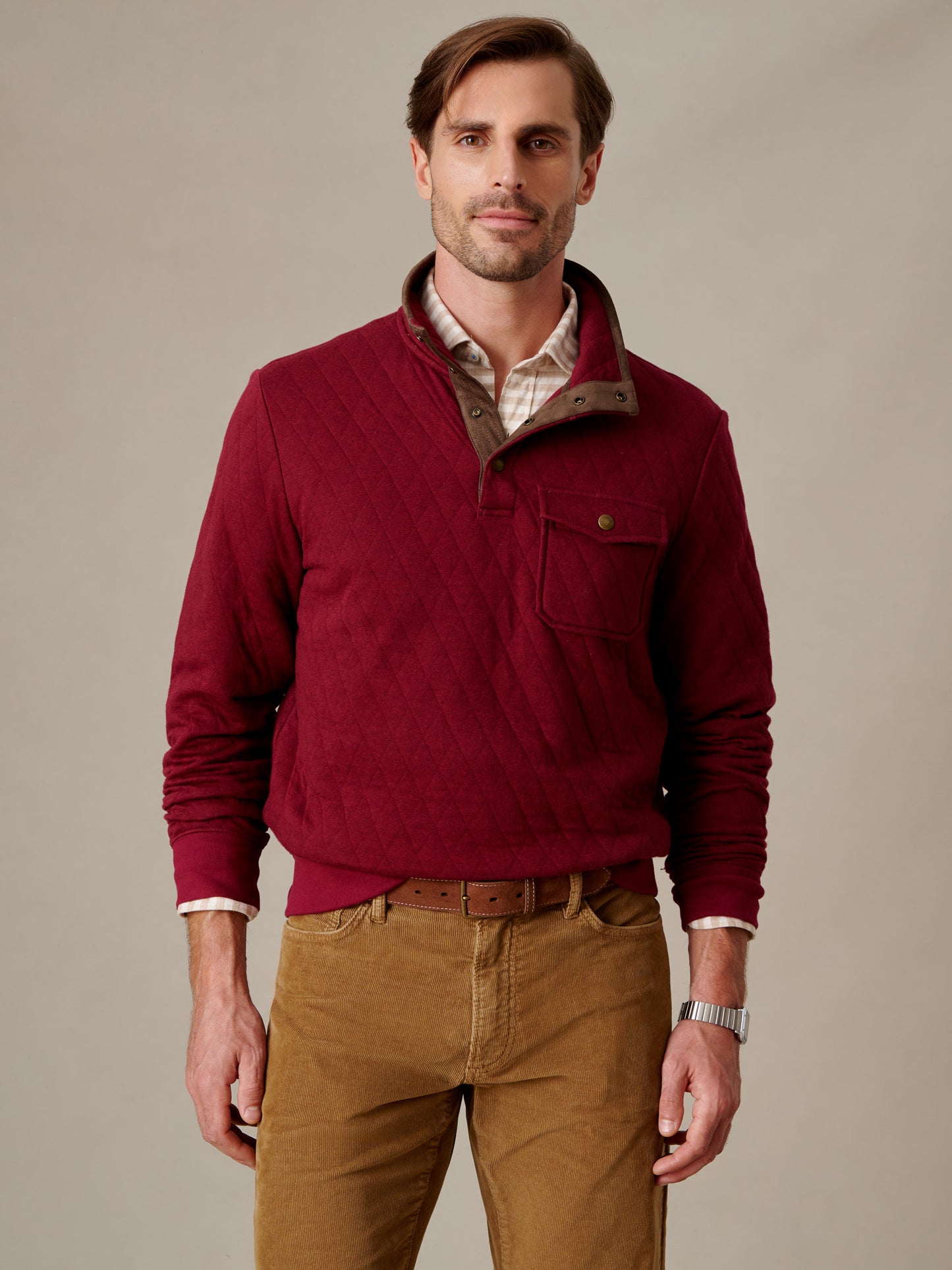 Christopher Quilted Pullover