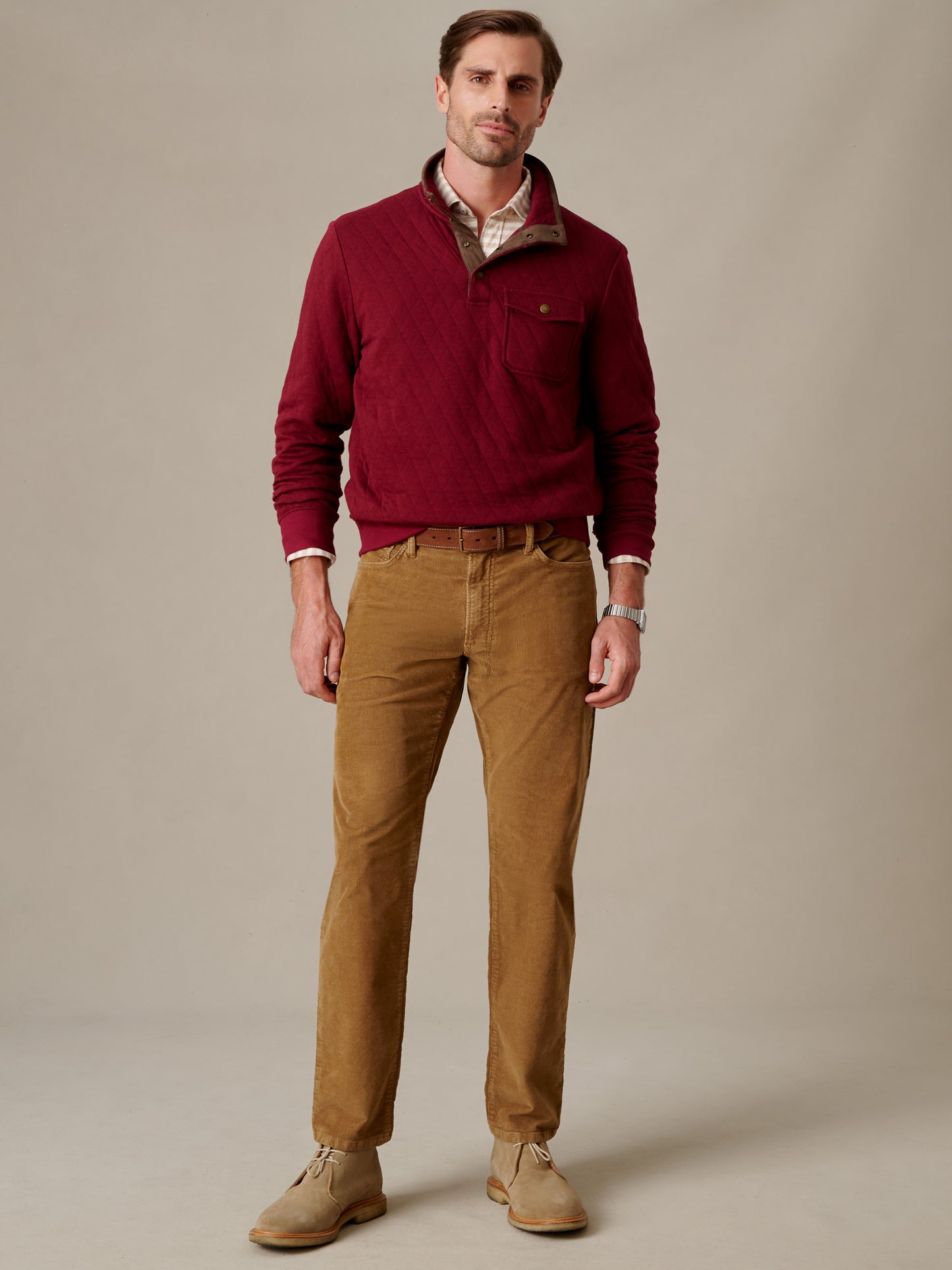 Christopher Quilted Pullover