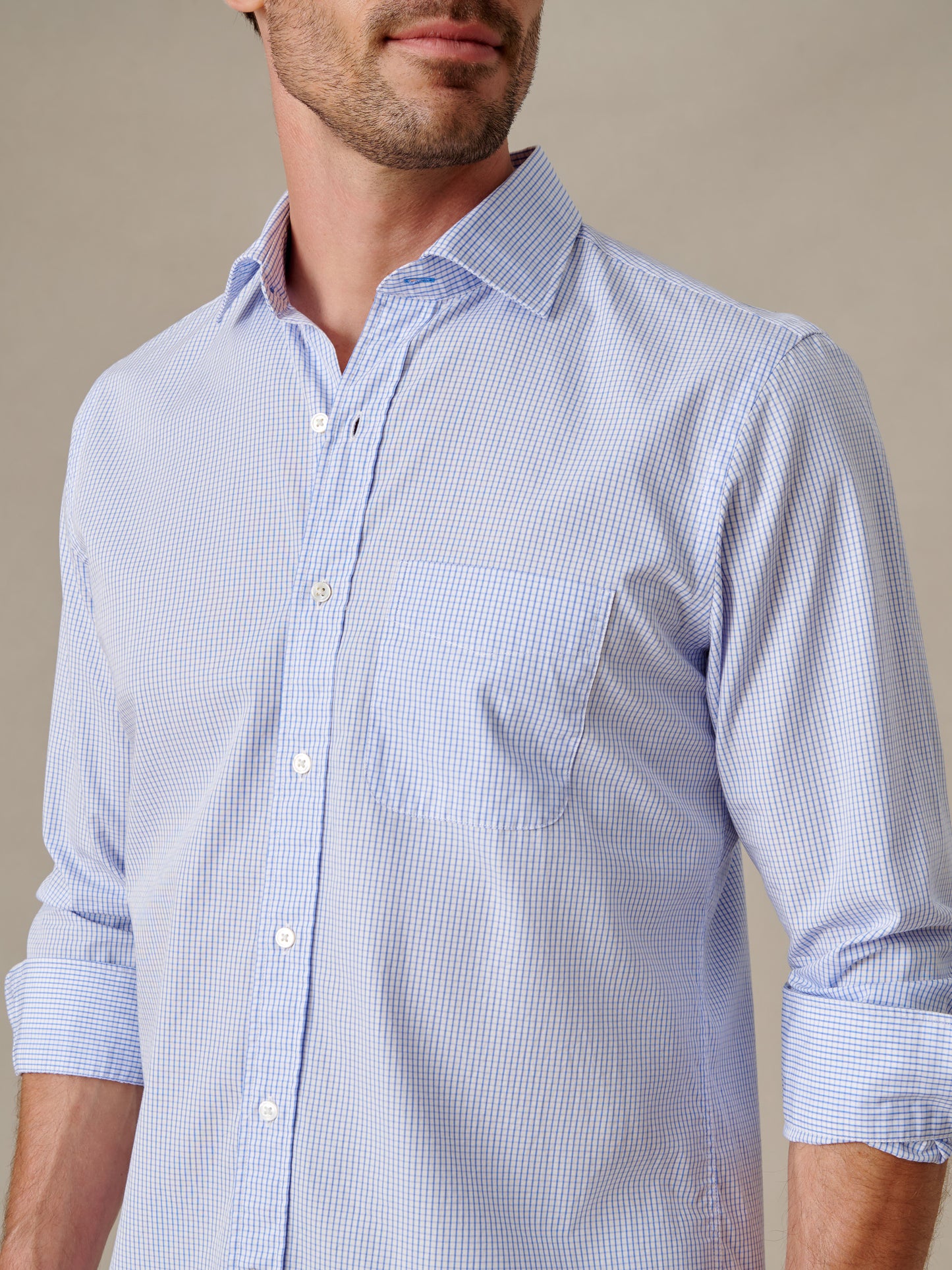 Gramercy Cotton Shirt in Graphic Check
