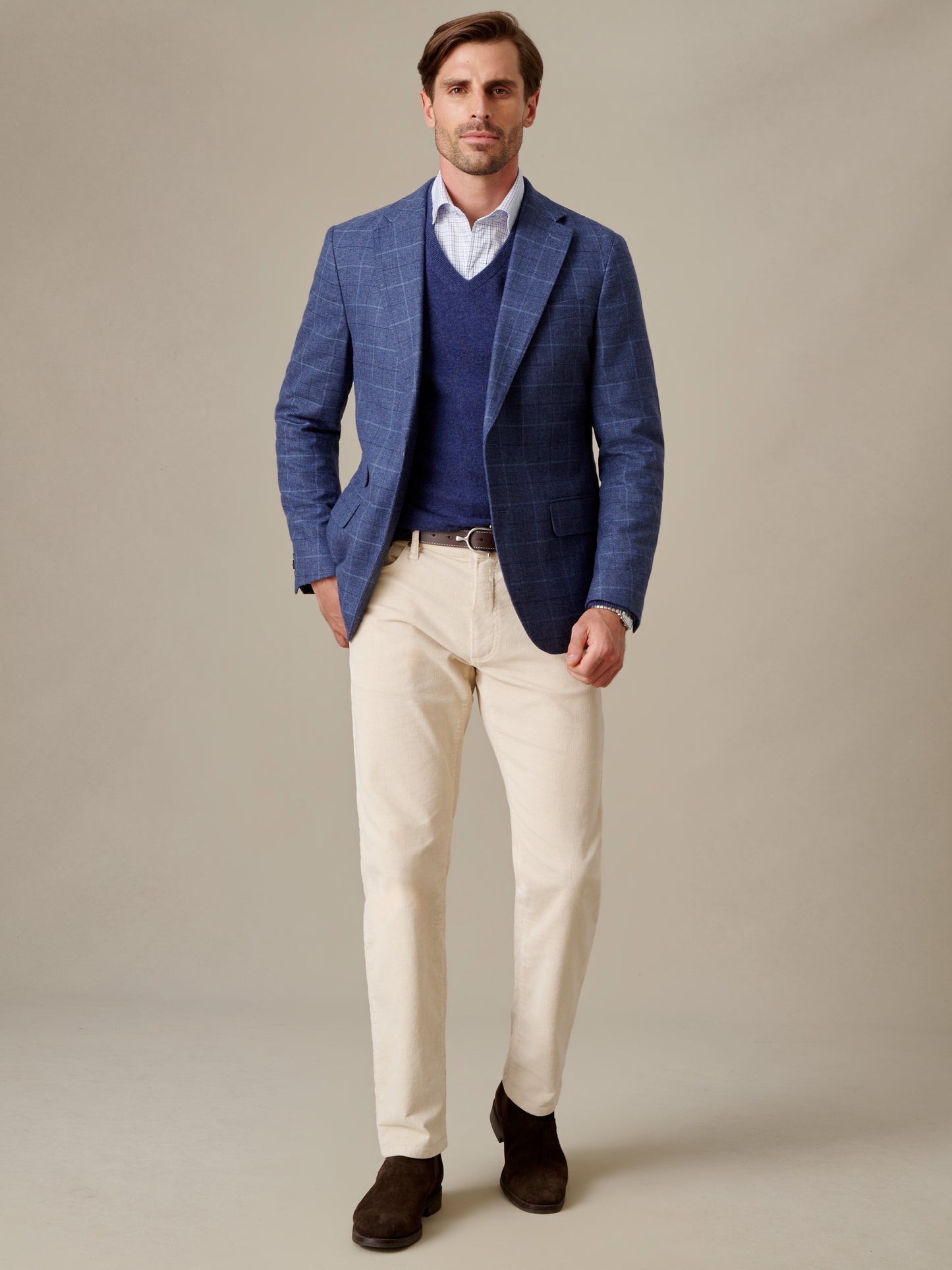 Suffolk Wool Sport Coat in Window Pane