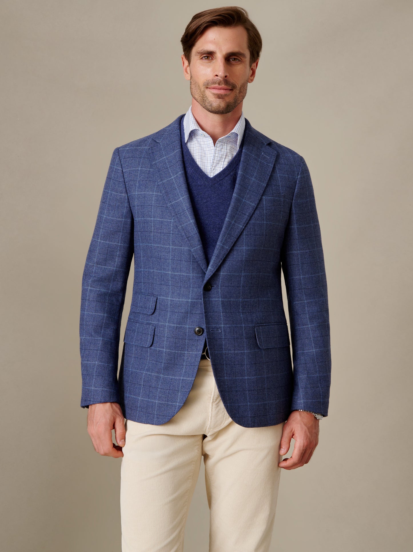 Suffolk Wool Sport Coat in Window Pane
